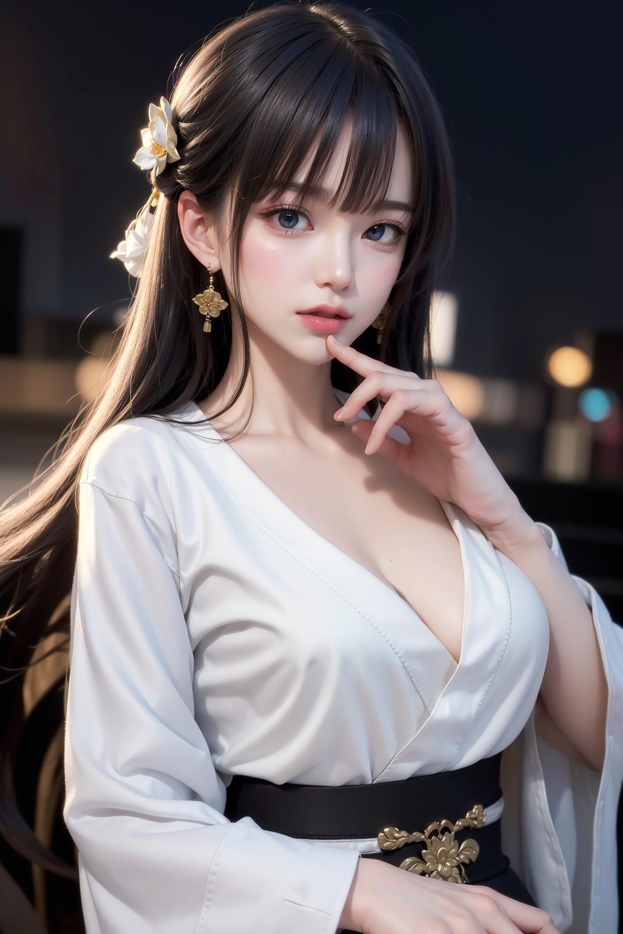 图片[94]-AI绘画 589 白衣小师妹 AI 古典 美女[147P] – 速更版-美库