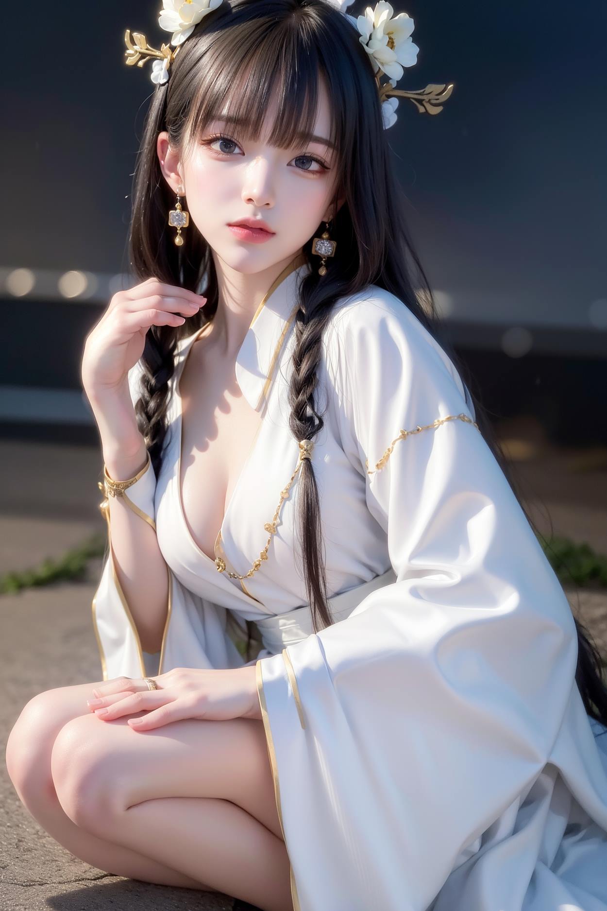 图片[96]-AI绘画 589 白衣小师妹 AI 古典 美女[147P] – 速更版-美库