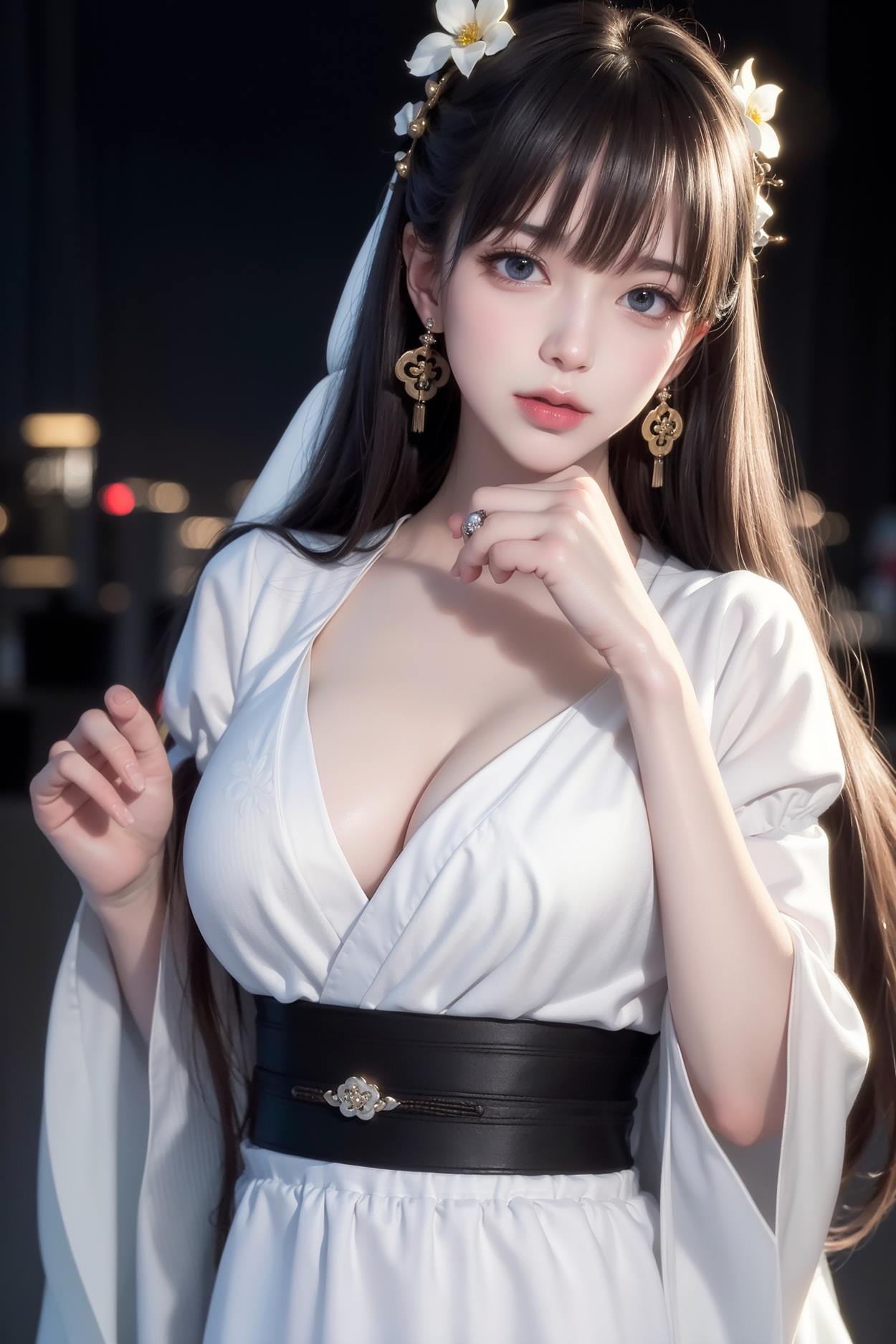 图片[105]-AI绘画 589 白衣小师妹 AI 古典 美女[147P] – 速更版-美库