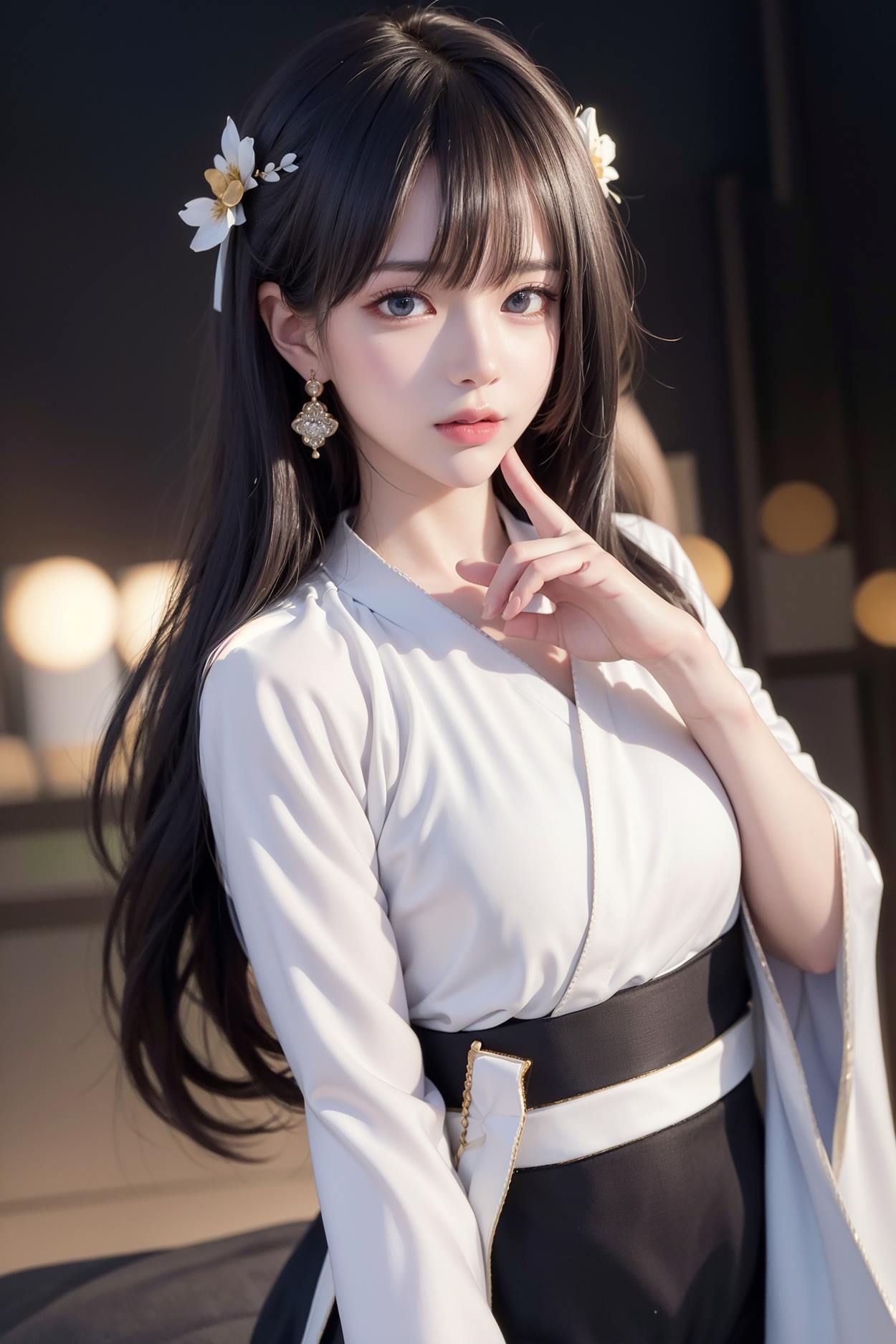 图片[106]-AI绘画 589 白衣小师妹 AI 古典 美女[147P] – 速更版-美库