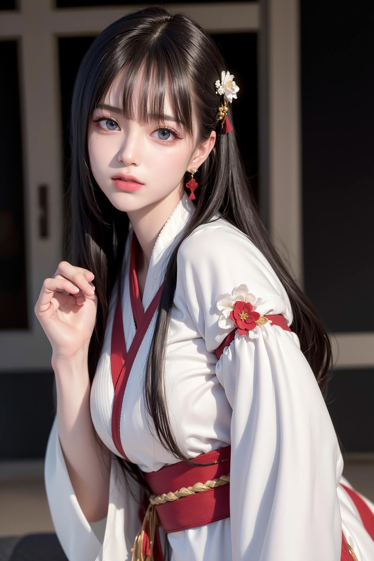 图片[107]-AI绘画 589 白衣小师妹 AI 古典 美女[147P] – 速更版-美库