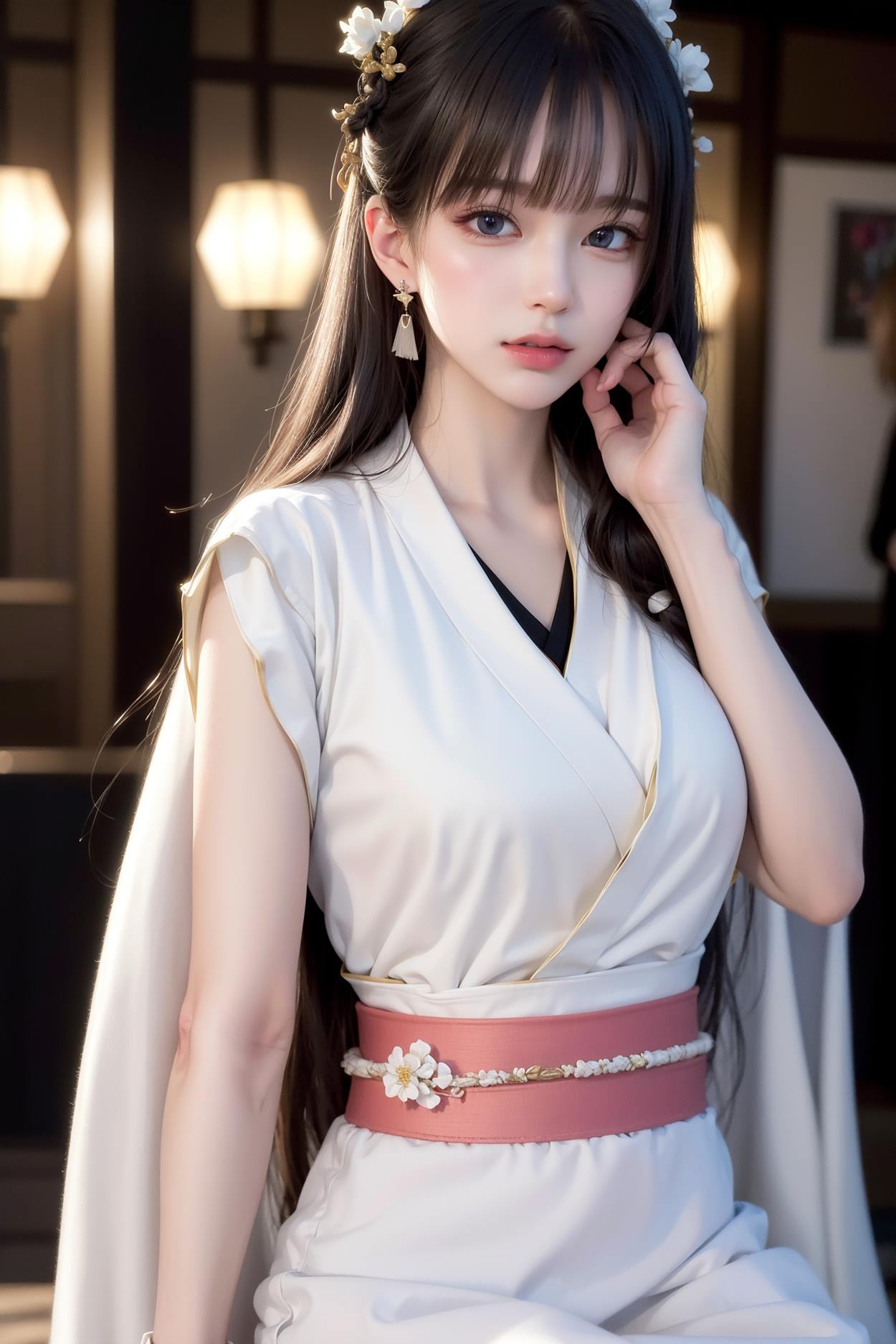 图片[108]-AI绘画 589 白衣小师妹 AI 古典 美女[147P] – 速更版-美库