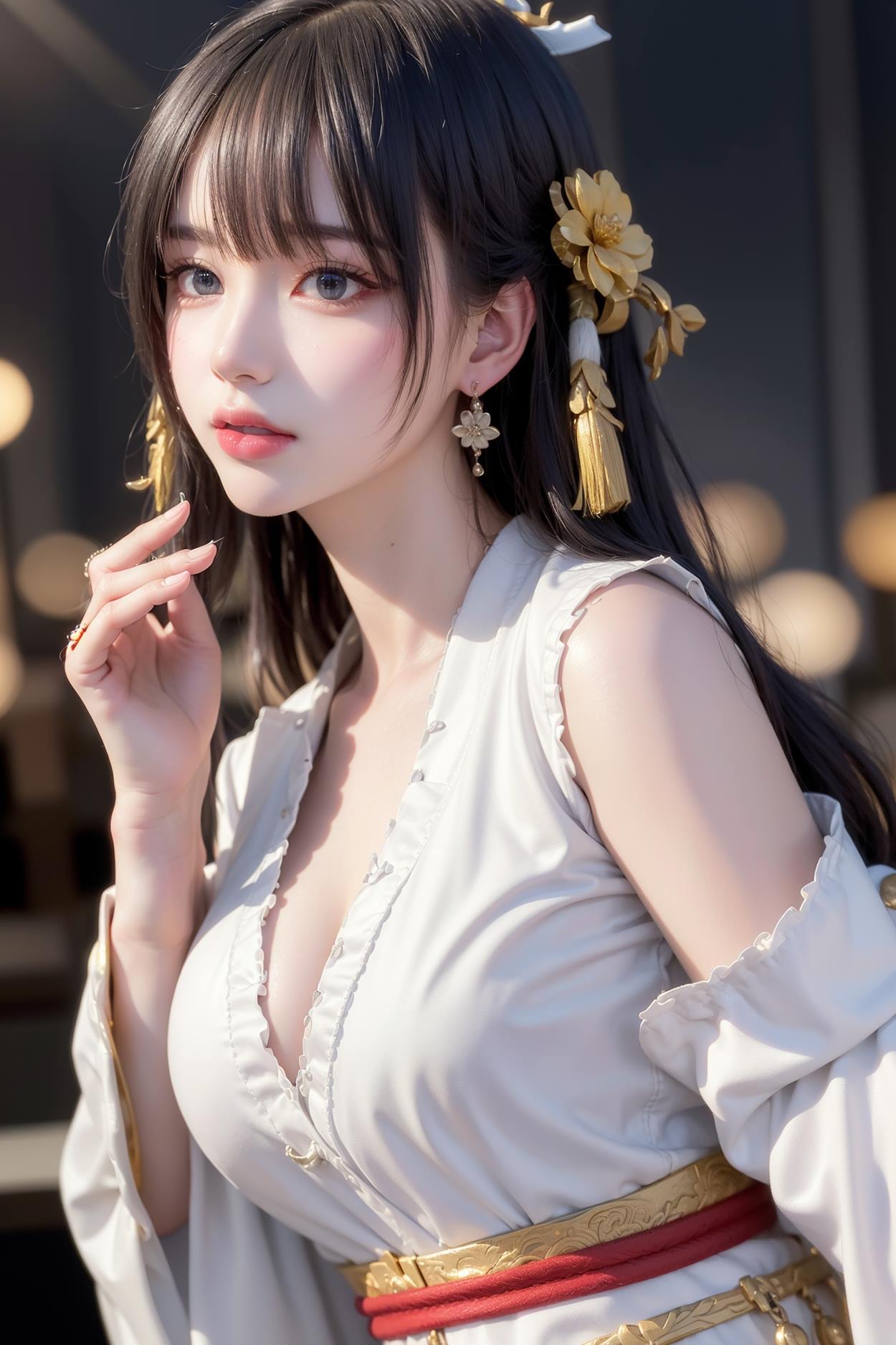 图片[111]-AI绘画 589 白衣小师妹 AI 古典 美女[147P] – 速更版-美库