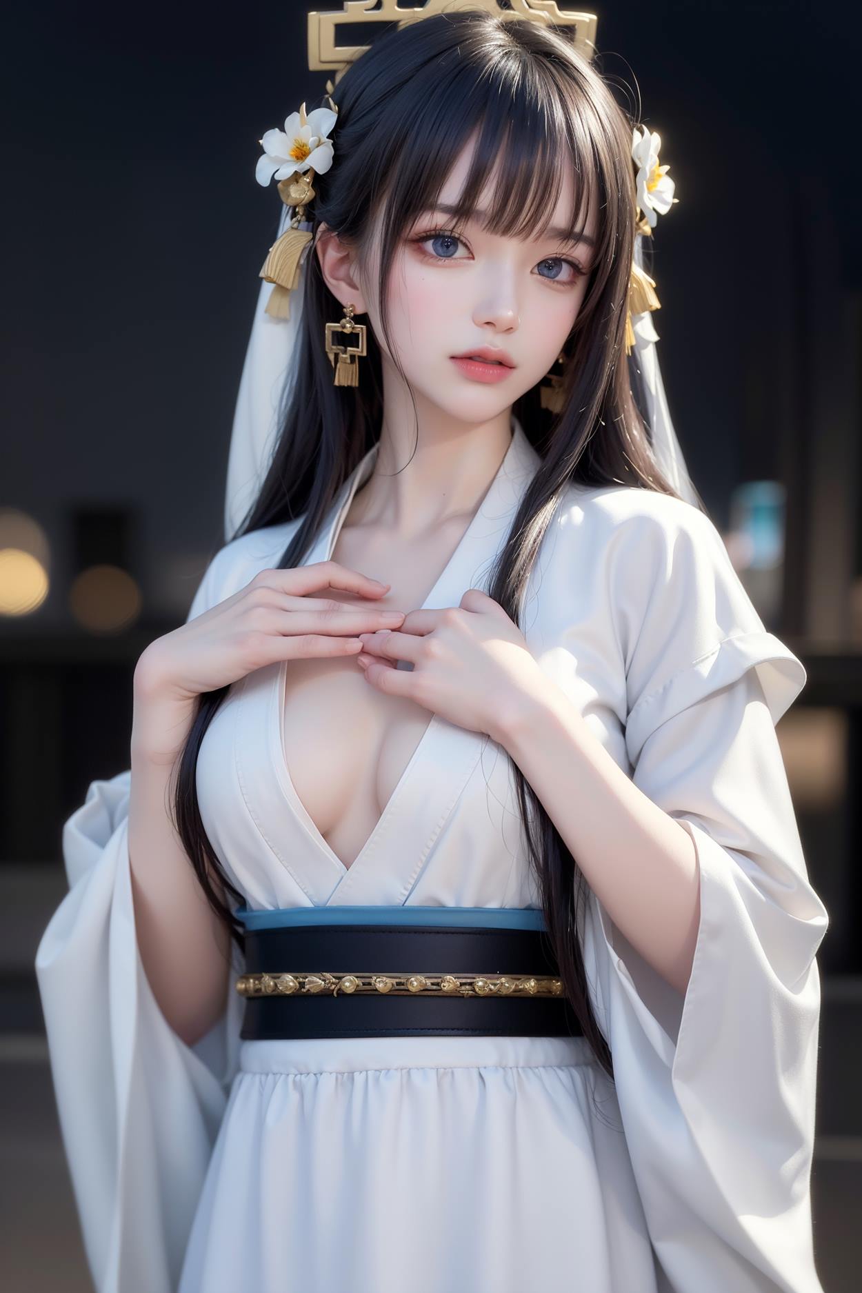 图片[112]-AI绘画 589 白衣小师妹 AI 古典 美女[147P] – 速更版-美库