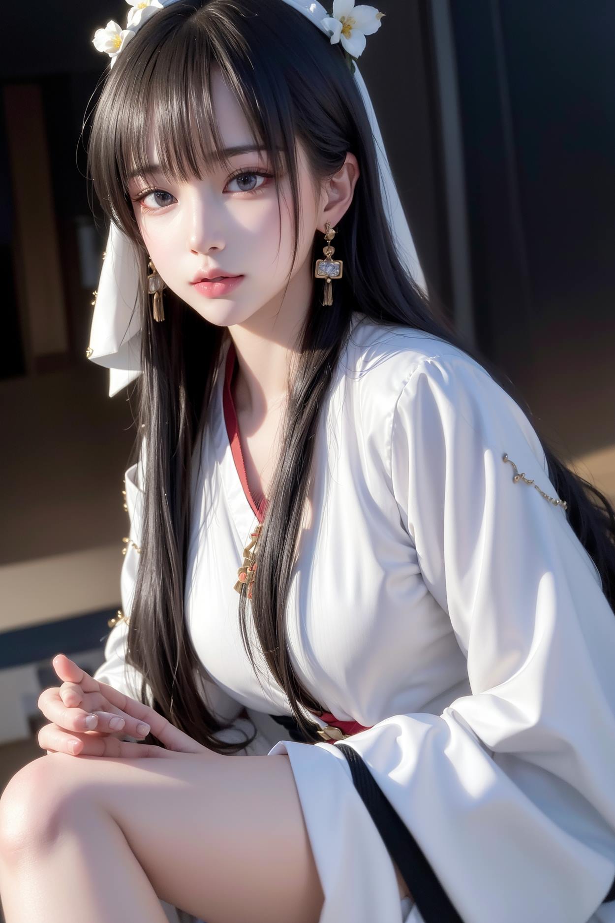 图片[117]-AI绘画 589 白衣小师妹 AI 古典 美女[147P] – 速更版-美库