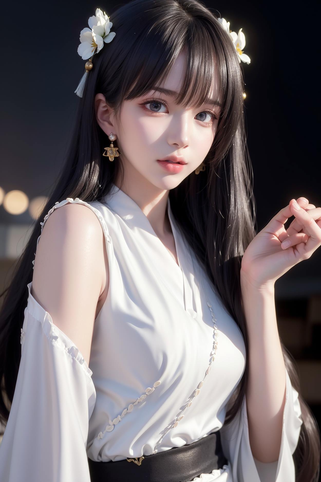 图片[119]-AI绘画 589 白衣小师妹 AI 古典 美女[147P] – 速更版-美库