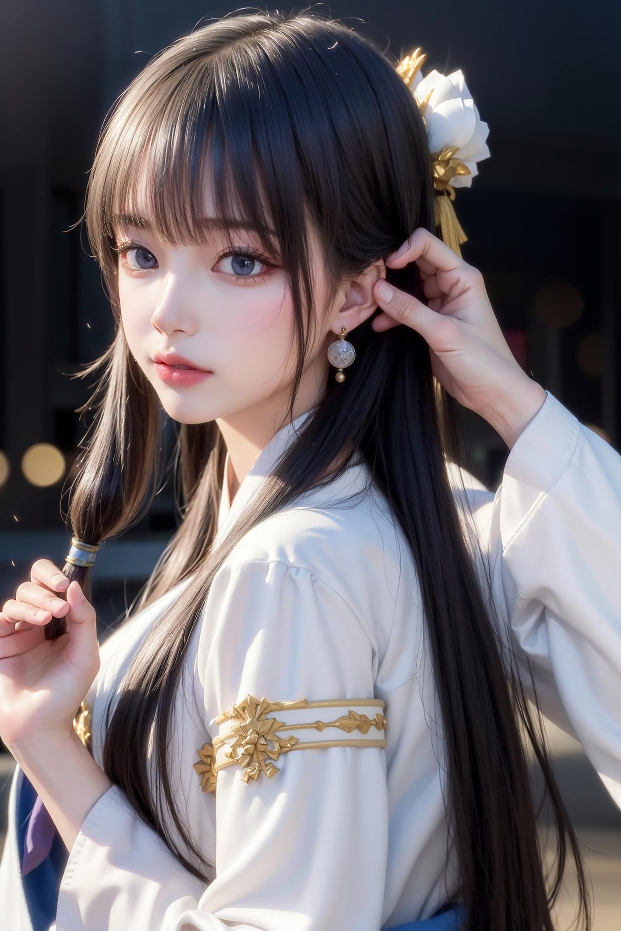 图片[121]-AI绘画 589 白衣小师妹 AI 古典 美女[147P] – 速更版-美库