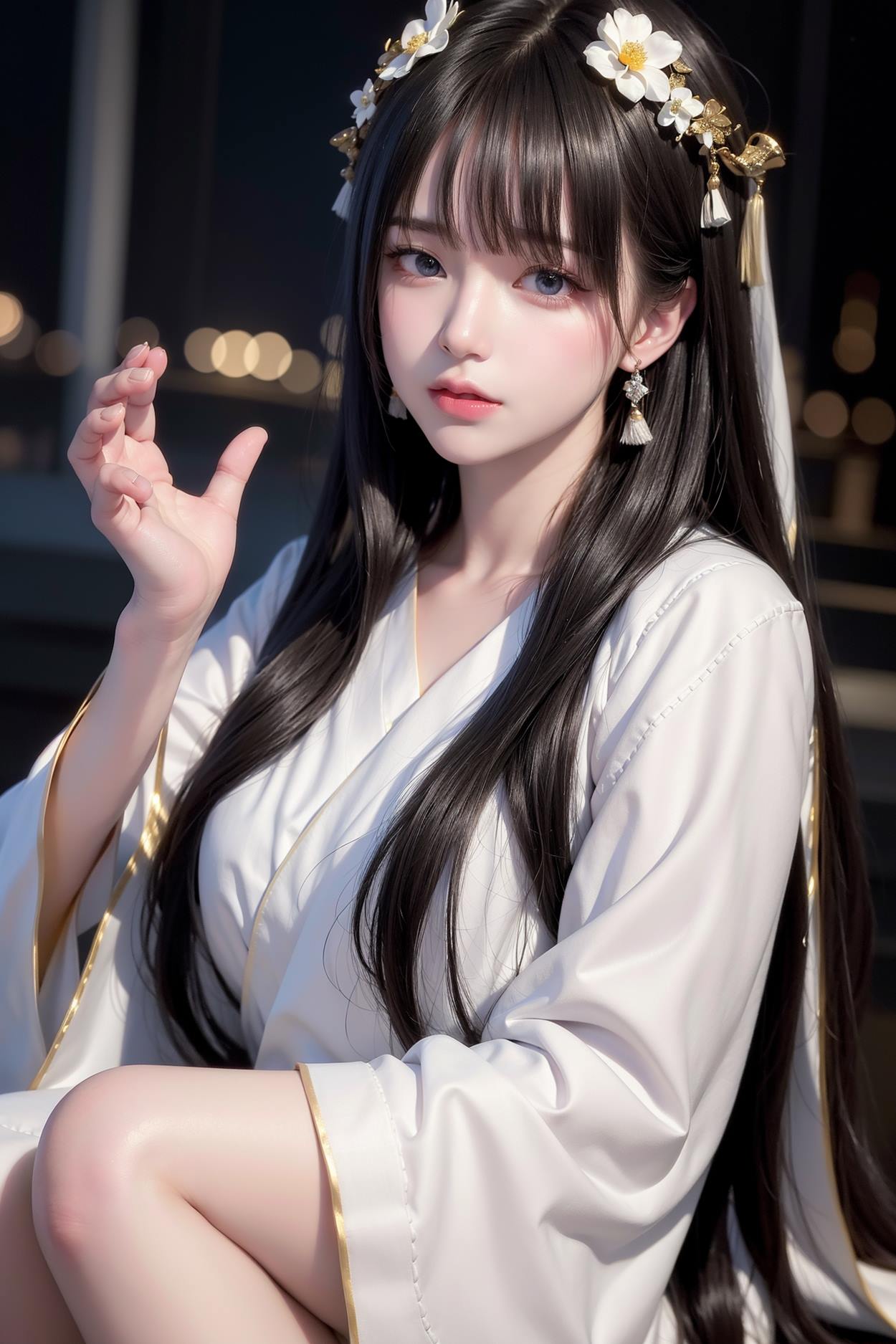 图片[122]-AI绘画 589 白衣小师妹 AI 古典 美女[147P] – 速更版-美库