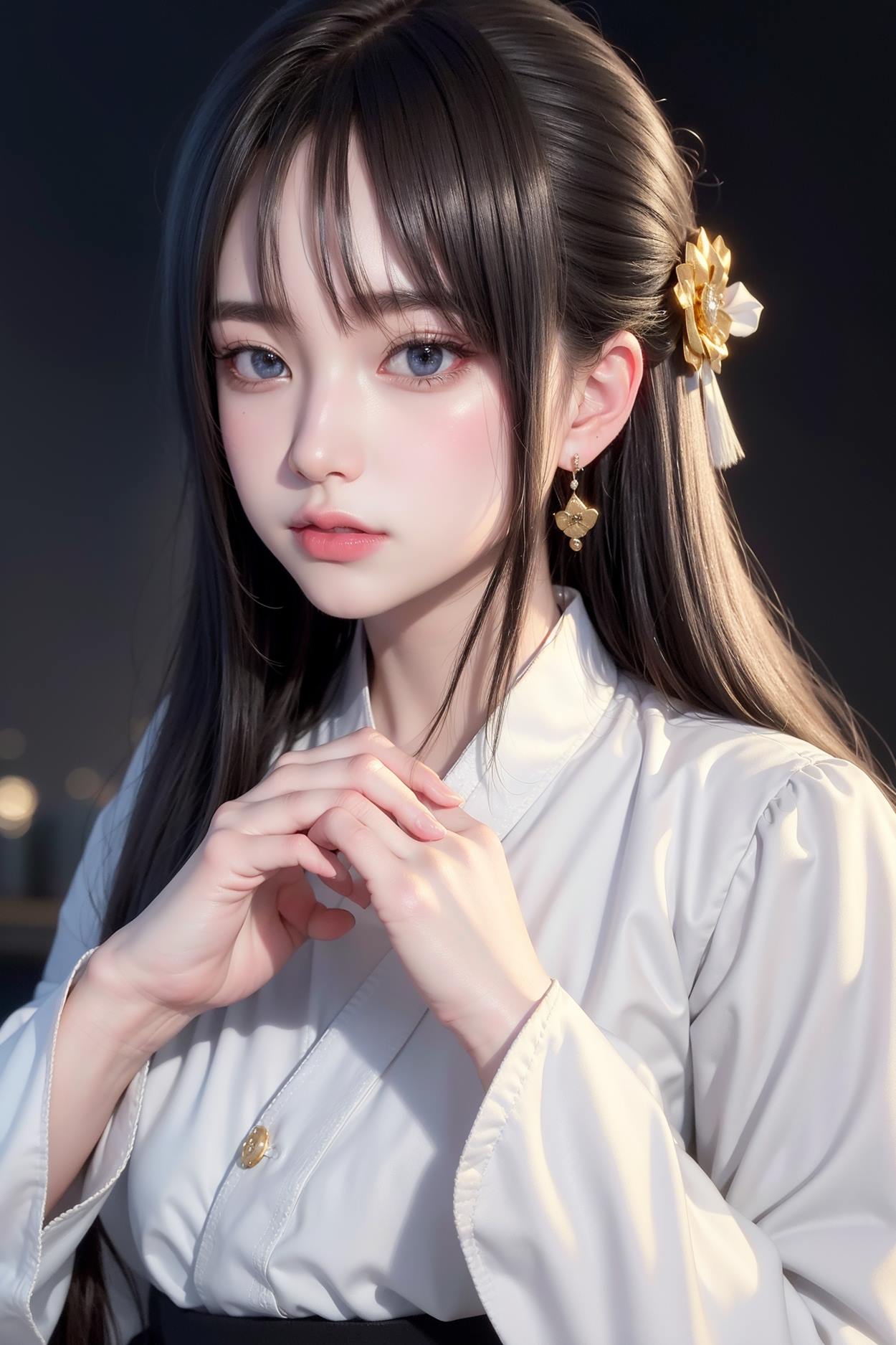 图片[132]-AI绘画 589 白衣小师妹 AI 古典 美女[147P] – 速更版-美库