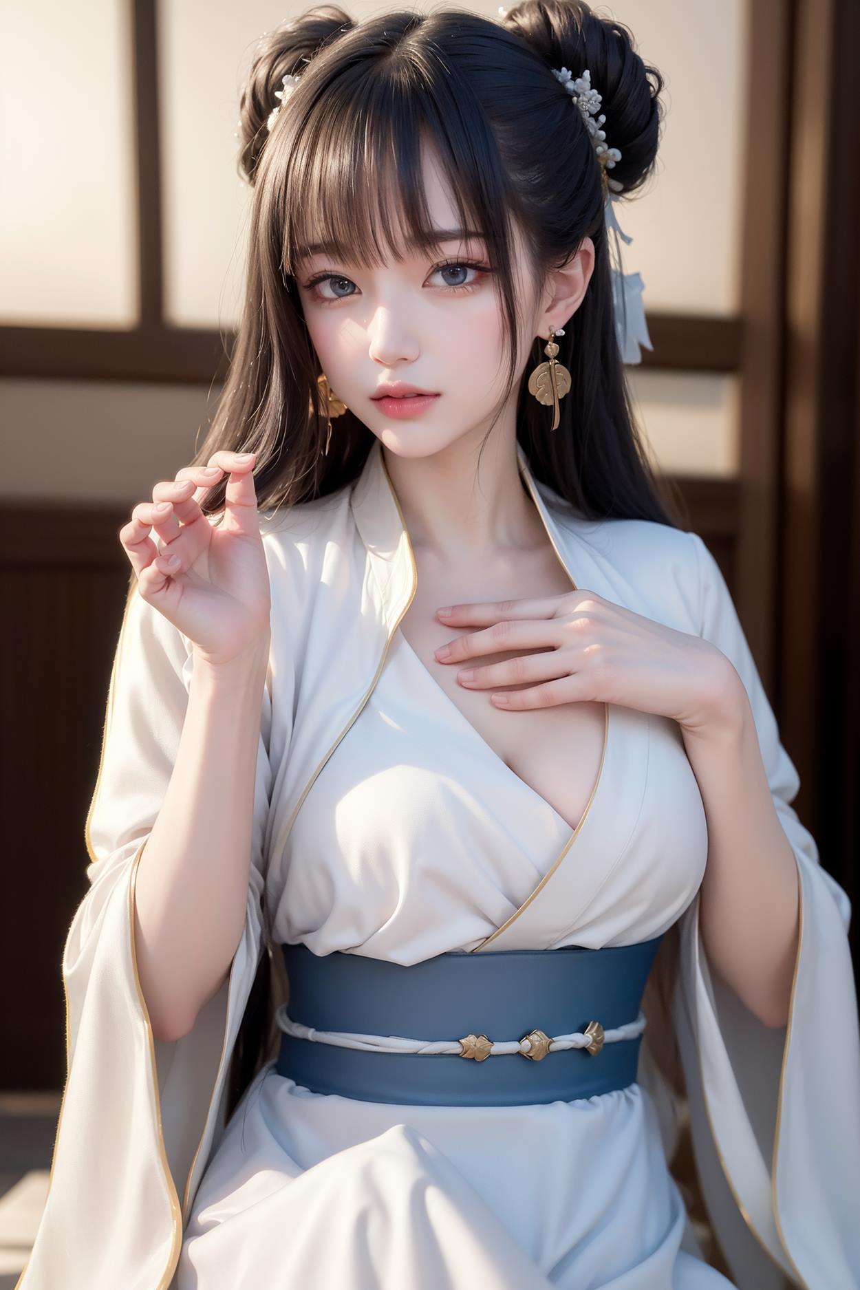 图片[135]-AI绘画 589 白衣小师妹 AI 古典 美女[147P] – 速更版-美库