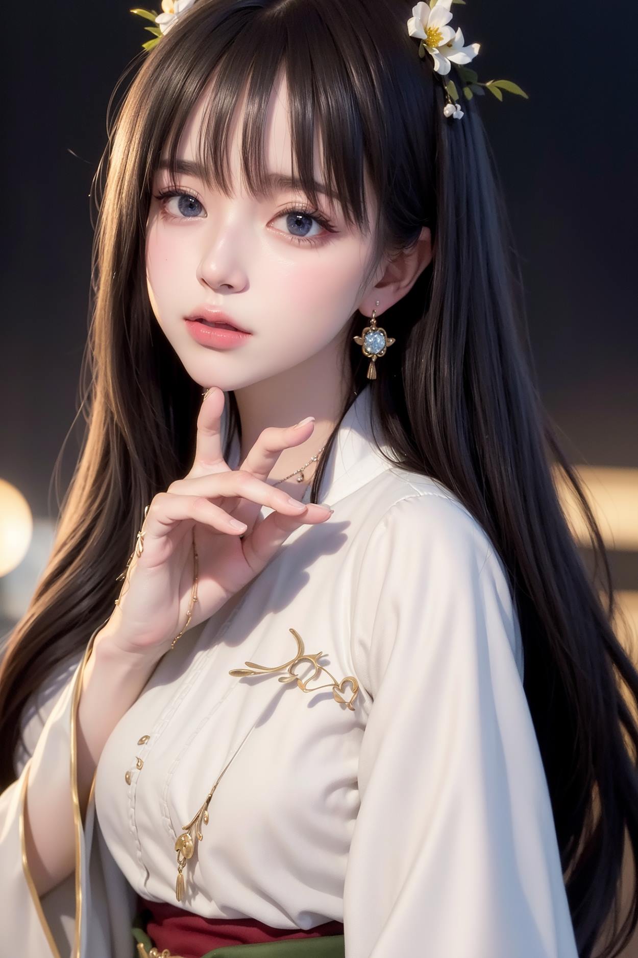 图片[137]-AI绘画 589 白衣小师妹 AI 古典 美女[147P] – 速更版-美库