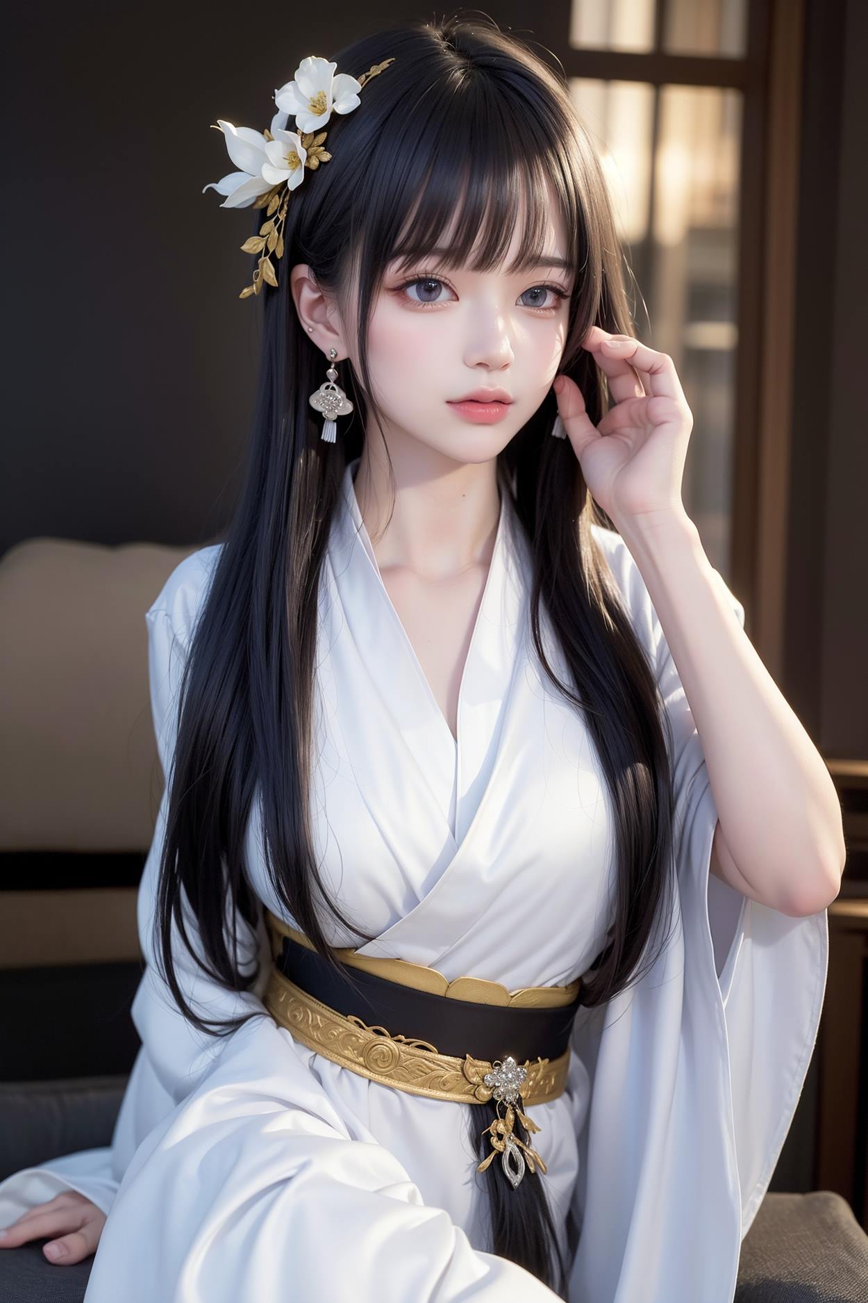 图片[139]-AI绘画 589 白衣小师妹 AI 古典 美女[147P] – 速更版-美库