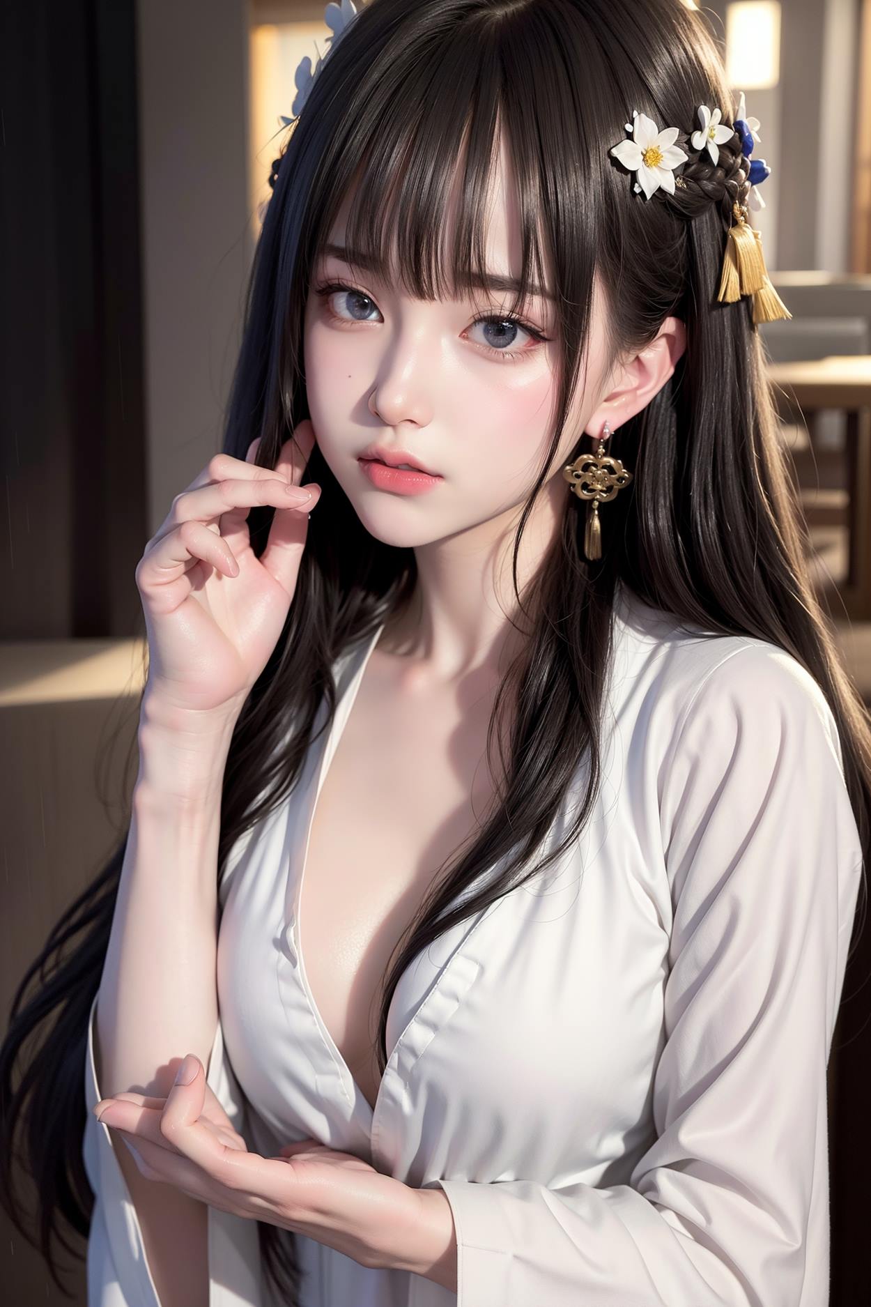 图片[141]-AI绘画 589 白衣小师妹 AI 古典 美女[147P] – 速更版-美库