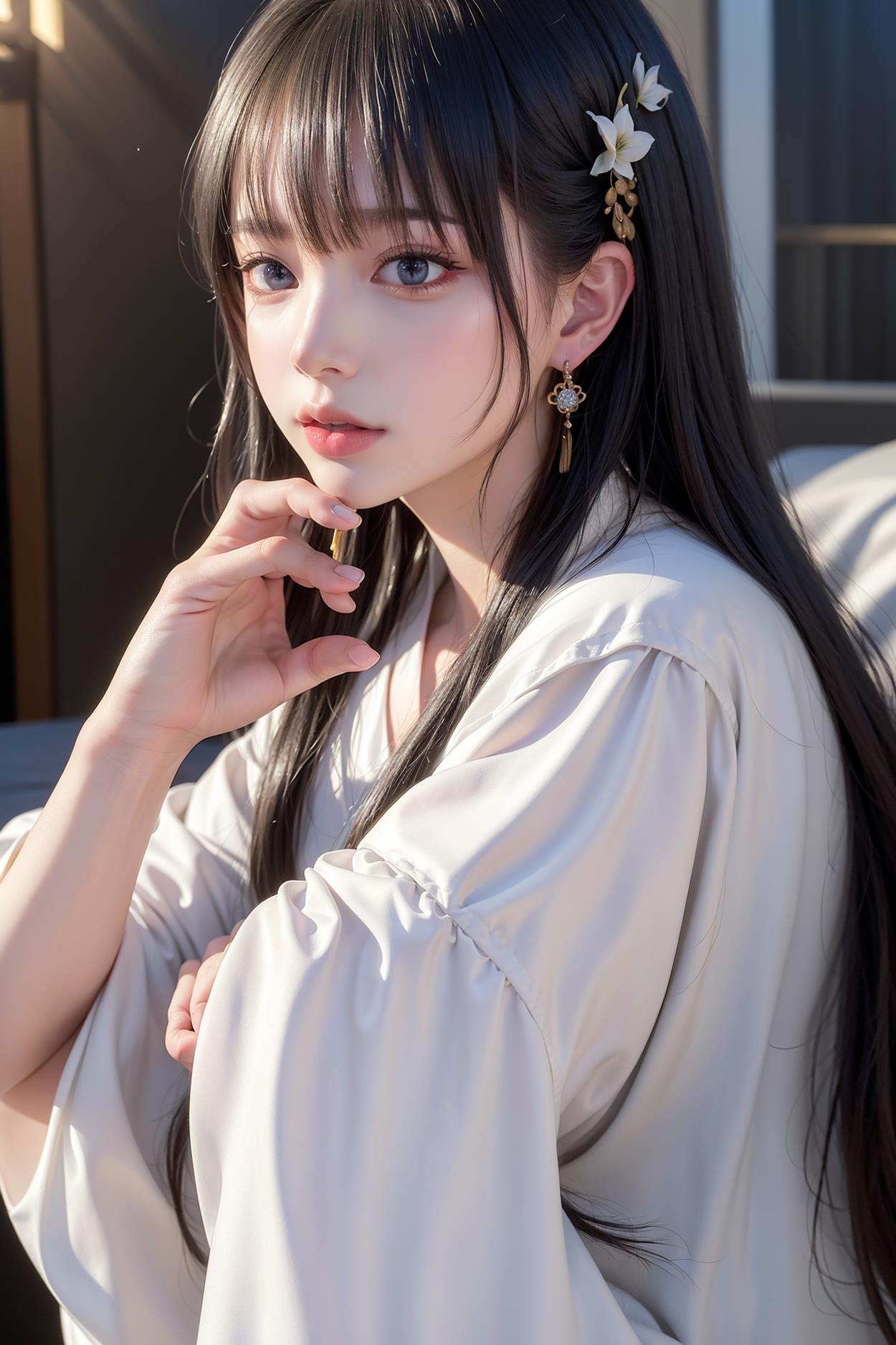 图片[145]-AI绘画 589 白衣小师妹 AI 古典 美女[147P] – 速更版-美库