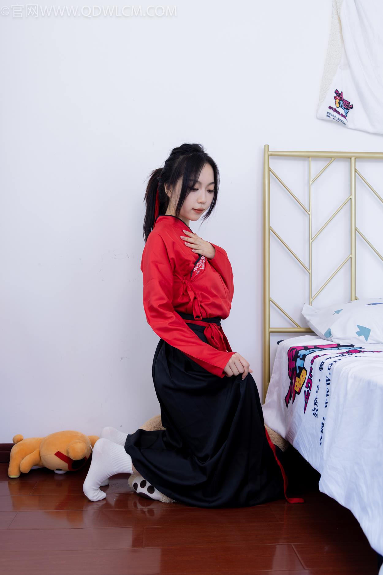 图片[25]-物恋传媒 NO.2330 纱纱-汉服、皮鞋、白棉袜、薄肉丝[151P] – 速更版-美库