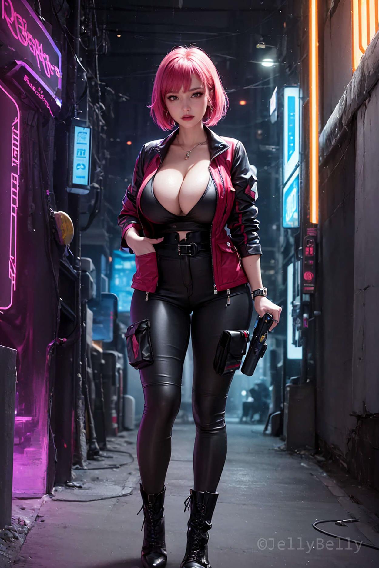 图片[32]-AI绘画 595 赛博朋克[90P] – 速更版-美库