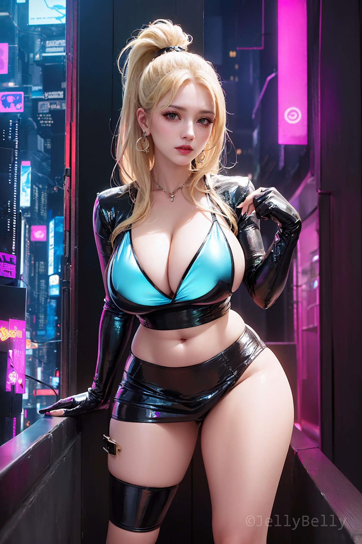 图片[37]-AI绘画 595 赛博朋克[90P] – 速更版-美库