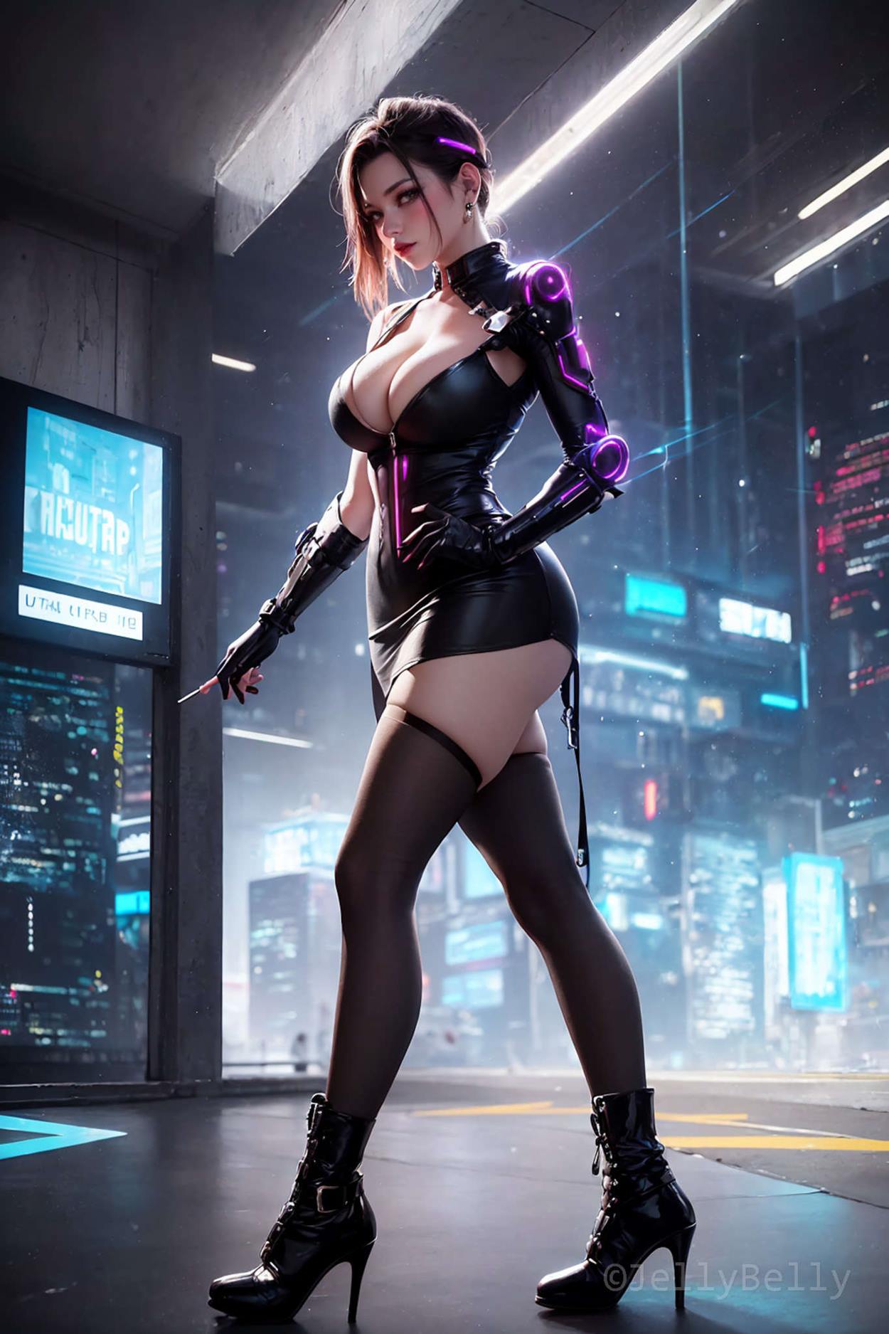 图片[41]-AI绘画 595 赛博朋克[90P] – 速更版-美库