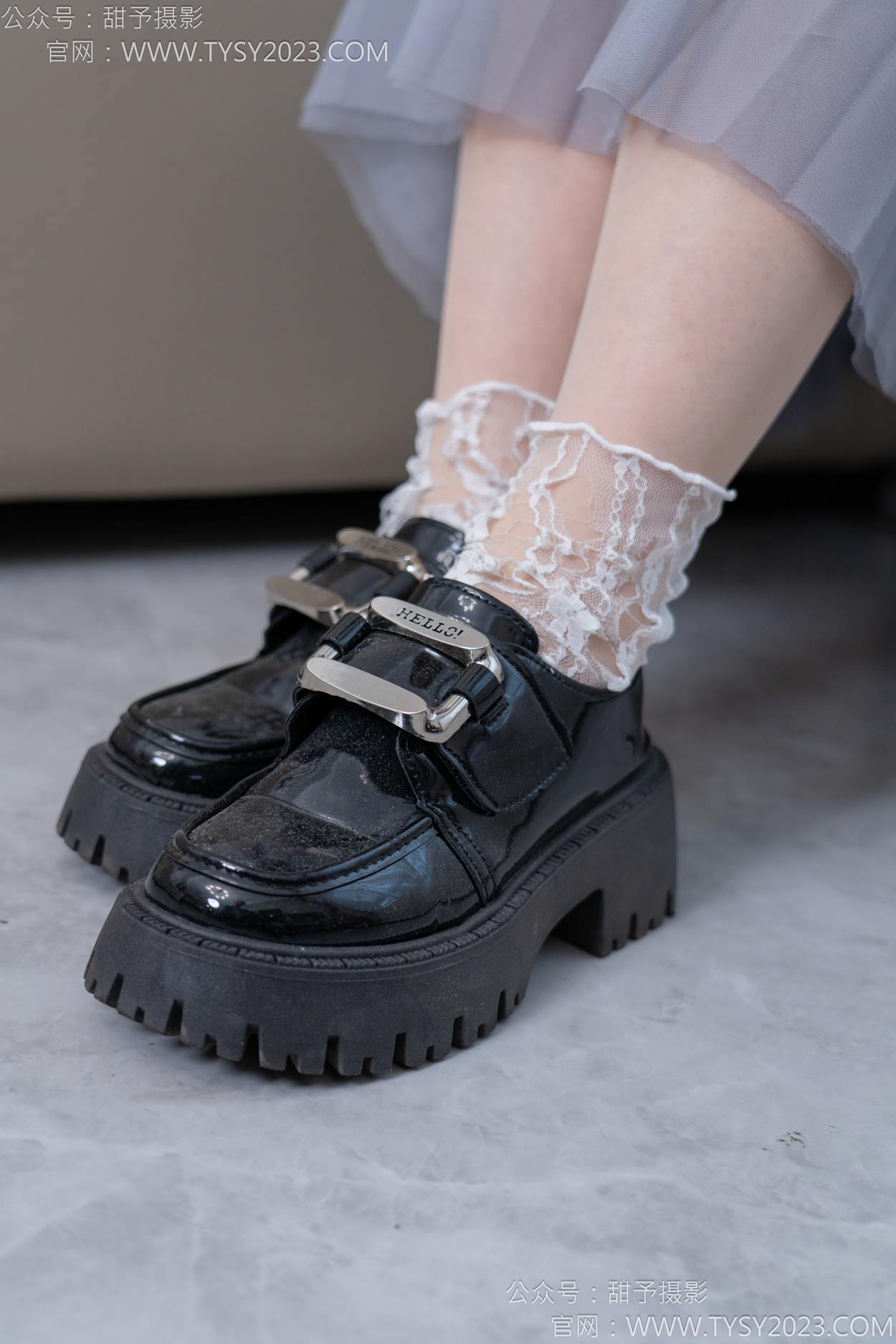 图片[12]-甜予摄影 NO.159 杨梅-皮鞋、蕾丝袜、薄肉丝[88P] – 速更版-美库