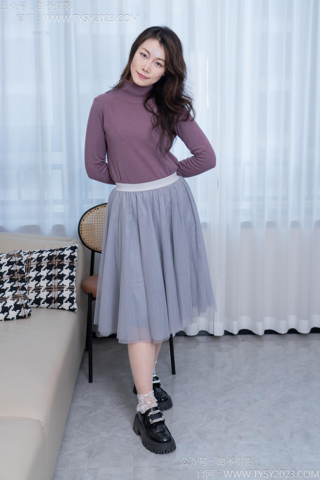 图片[21]-甜予摄影 NO.159 杨梅-皮鞋、蕾丝袜、薄肉丝[88P] – 速更版-美库