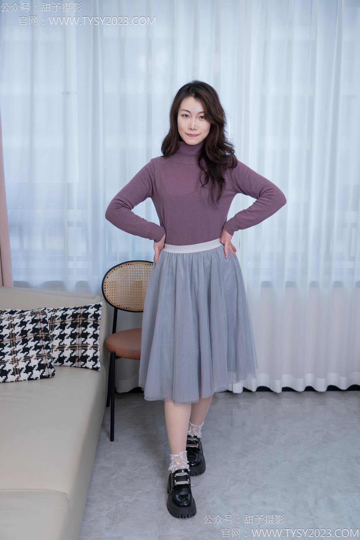 图片[25]-甜予摄影 NO.159 杨梅-皮鞋、蕾丝袜、薄肉丝[88P] – 速更版-美库