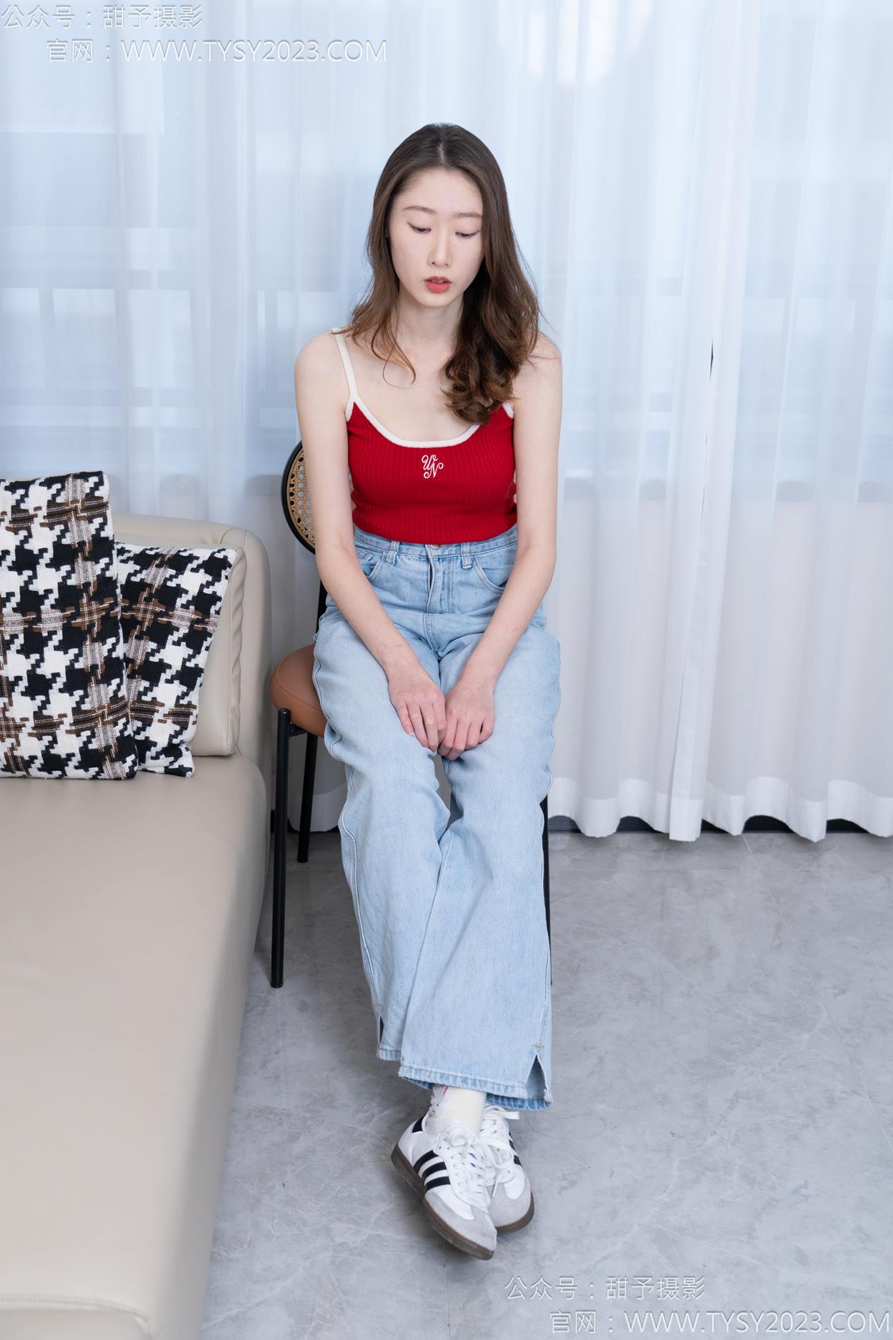 图片[20]-甜予摄影 NO.160 番茄-板鞋、印花棉袜、裸足[105P] – 速更版-美库