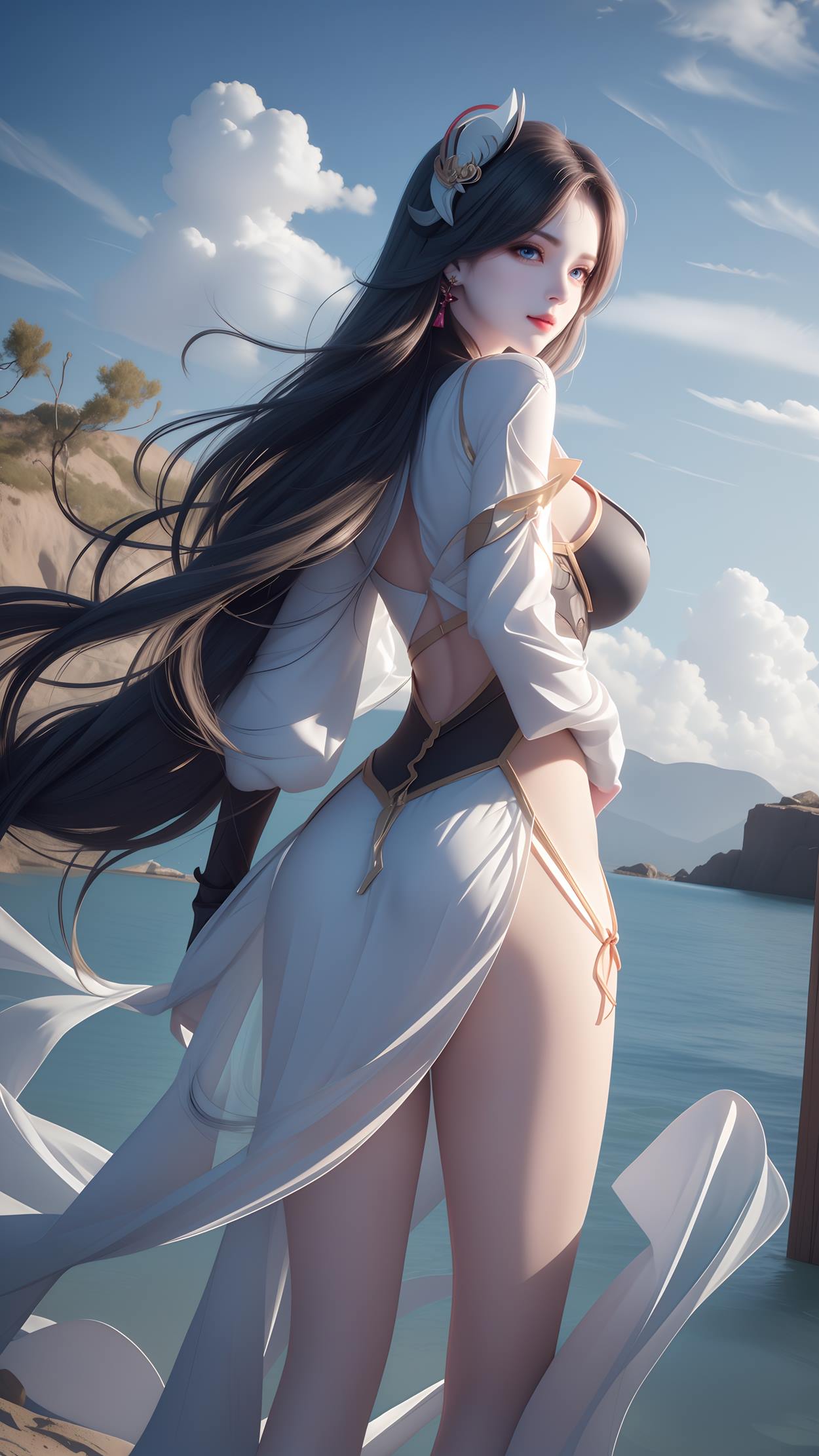 图片[15]-AI绘画 598 原神申鹤 性感原服和泳衣[55P] – 速更版-美库