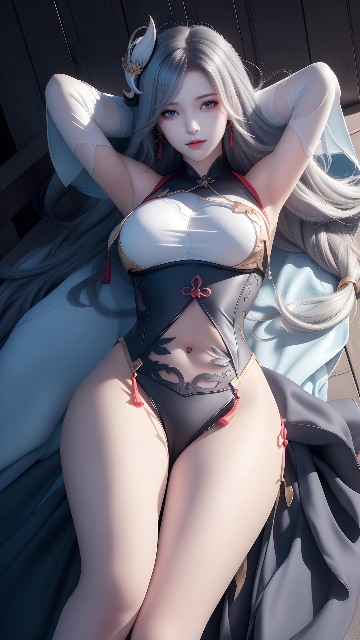 图片[16]-AI绘画 598 原神申鹤 性感原服和泳衣[55P] – 速更版-美库