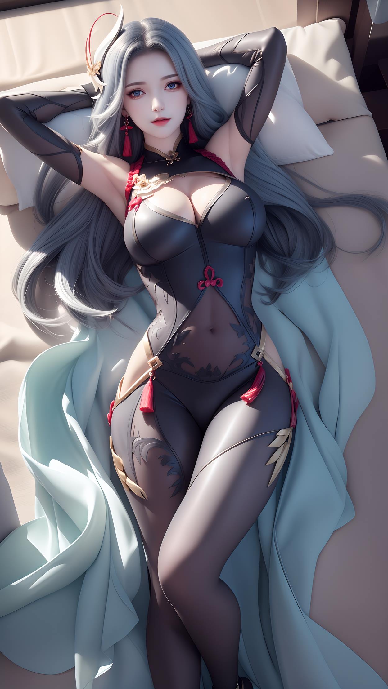 图片[18]-AI绘画 598 原神申鹤 性感原服和泳衣[55P] – 速更版-美库