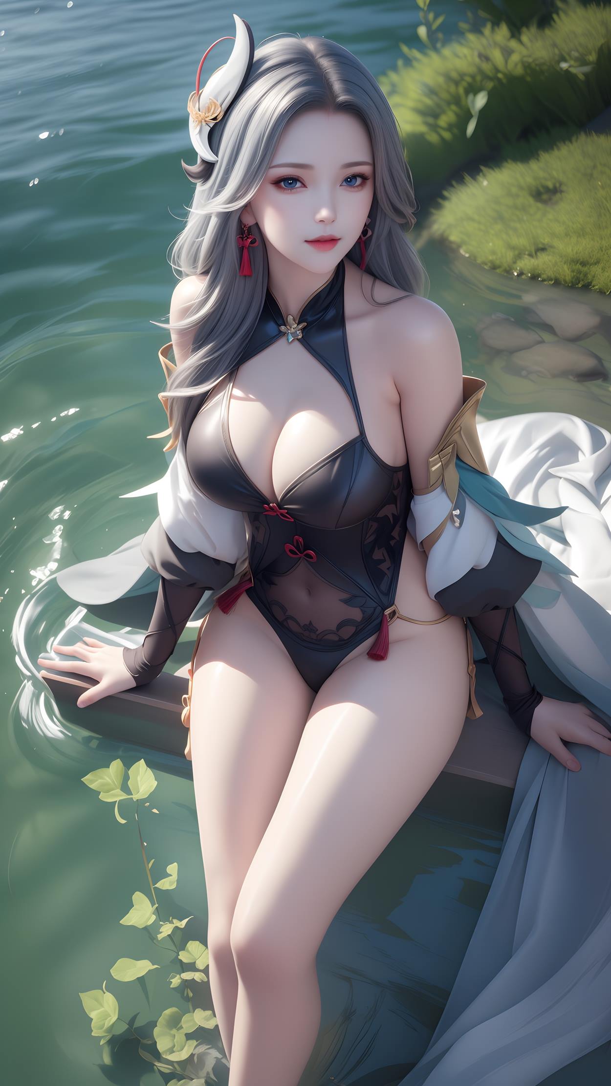 图片[36]-AI绘画 598 原神申鹤 性感原服和泳衣[55P] – 速更版-美库