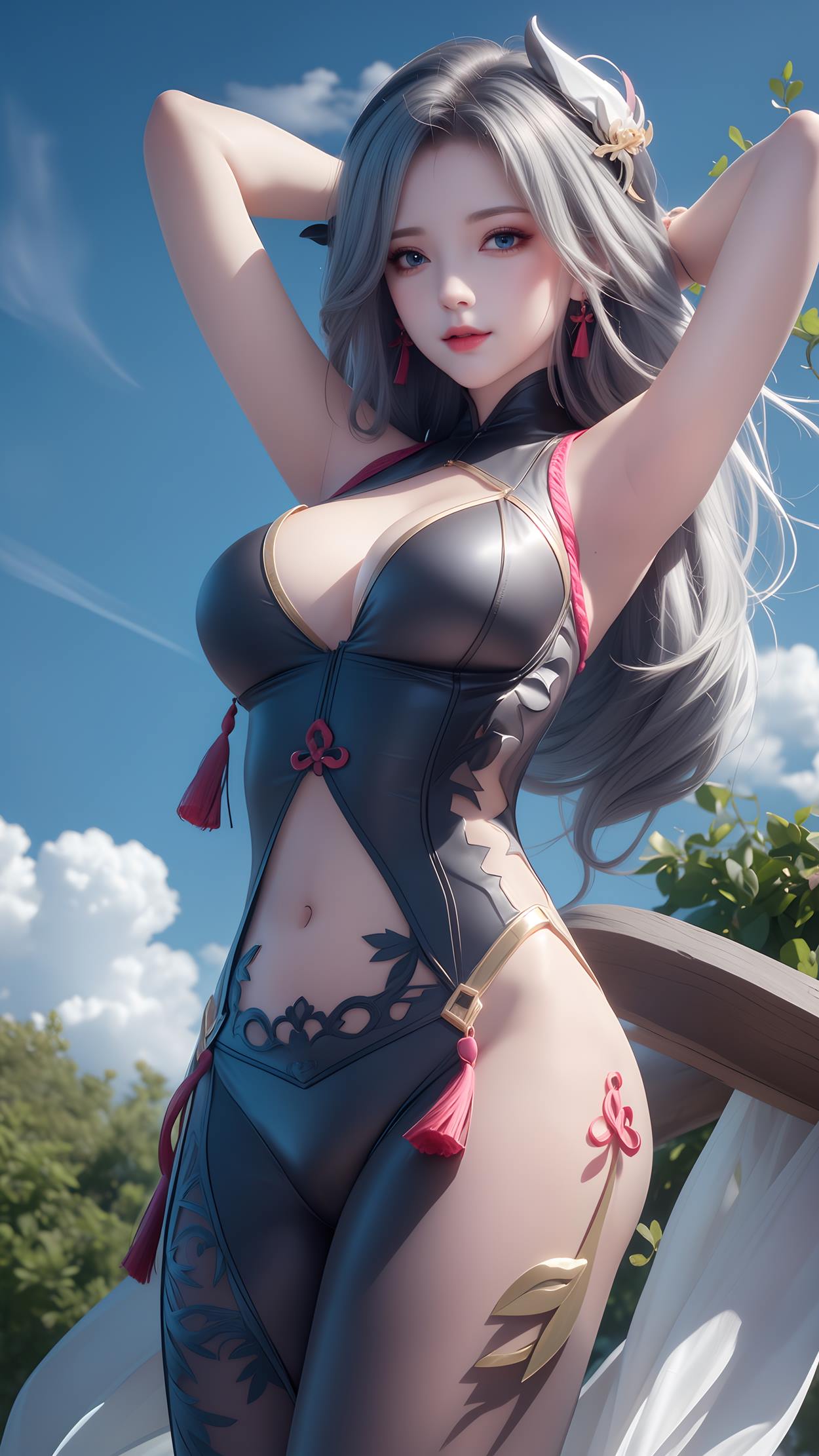 图片[45]-AI绘画 598 原神申鹤 性感原服和泳衣[55P] – 速更版-美库