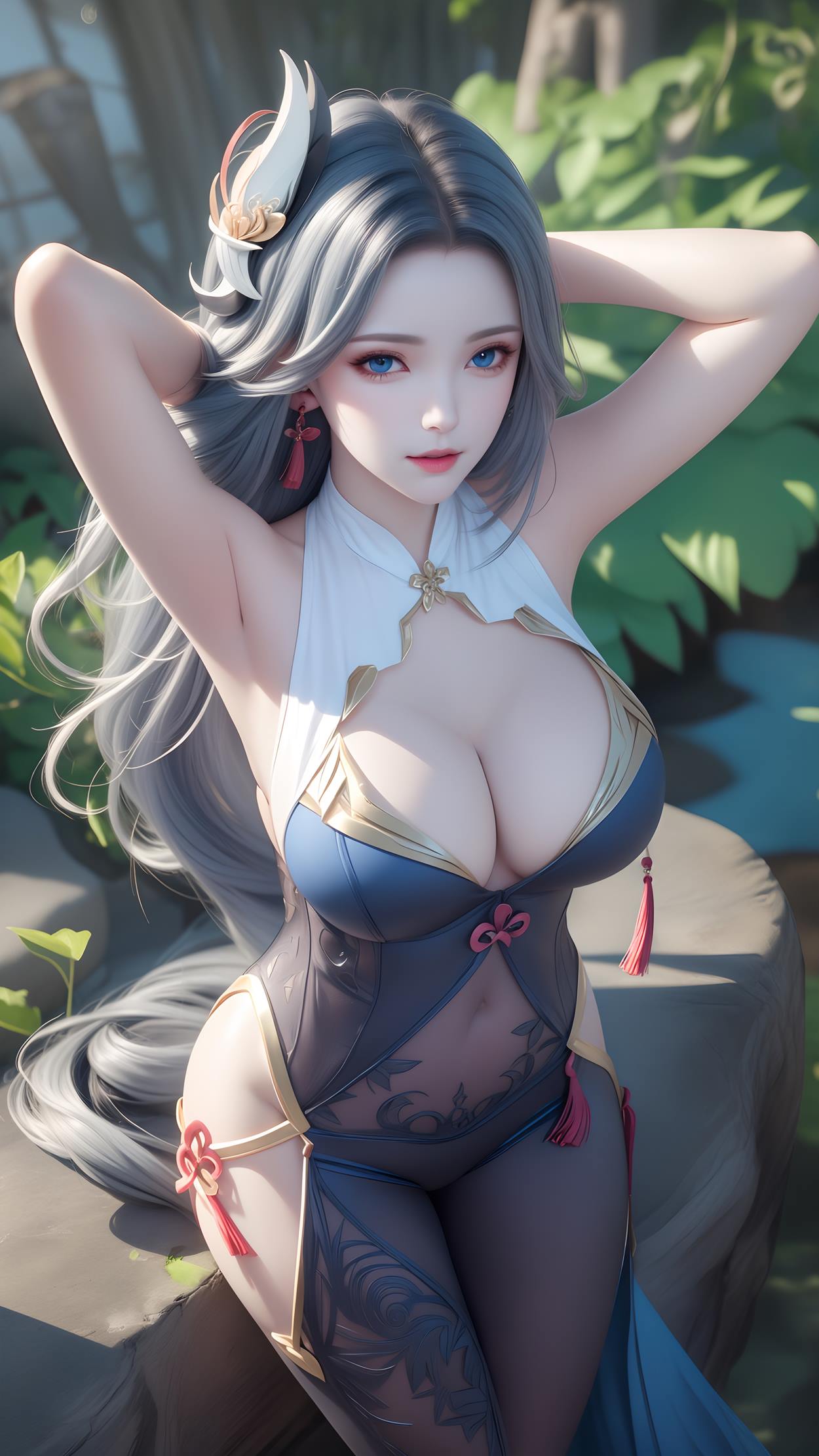 图片[48]-AI绘画 598 原神申鹤 性感原服和泳衣[55P] – 速更版-美库