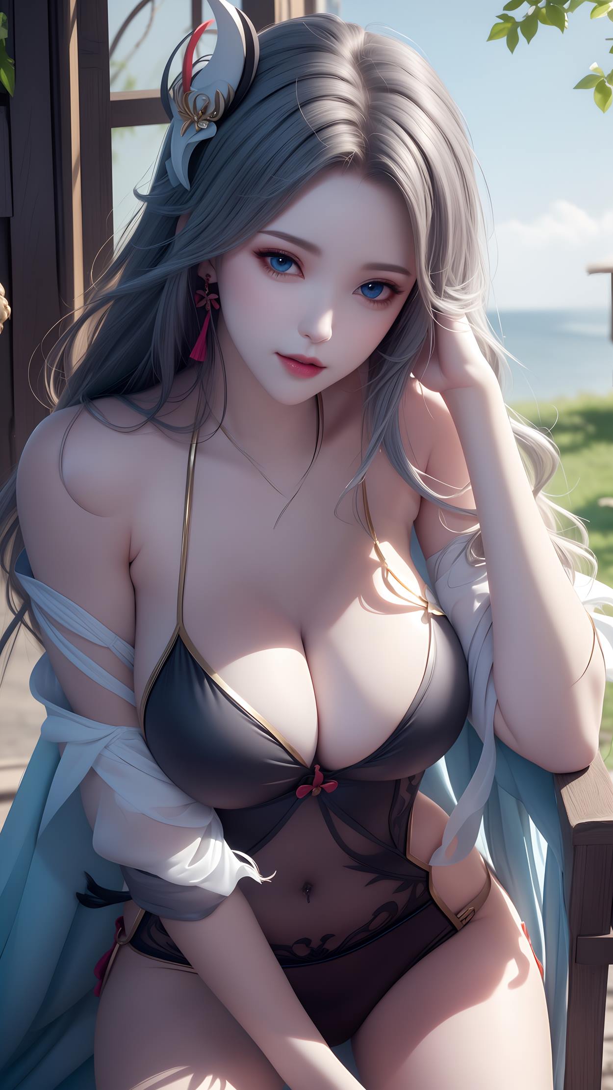 图片[53]-AI绘画 598 原神申鹤 性感原服和泳衣[55P] – 速更版-美库