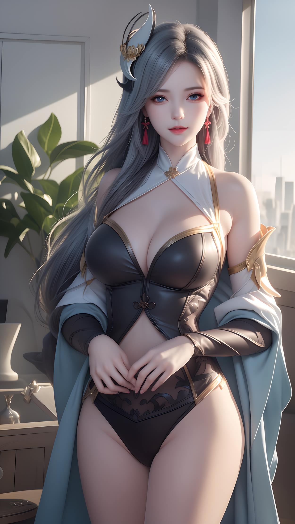 图片[54]-AI绘画 598 原神申鹤 性感原服和泳衣[55P] – 速更版-美库