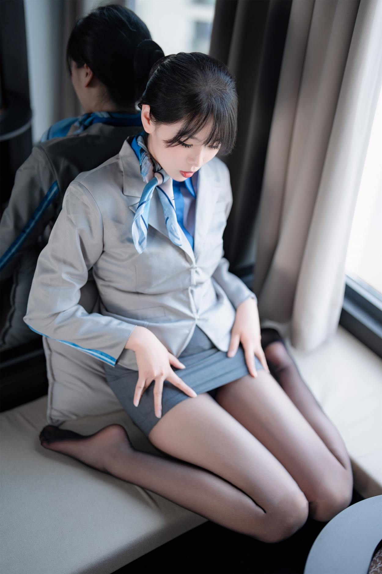 图片[25]-轩萧学姐 – 空姐室内黑丝[42P] – 速更版-美库