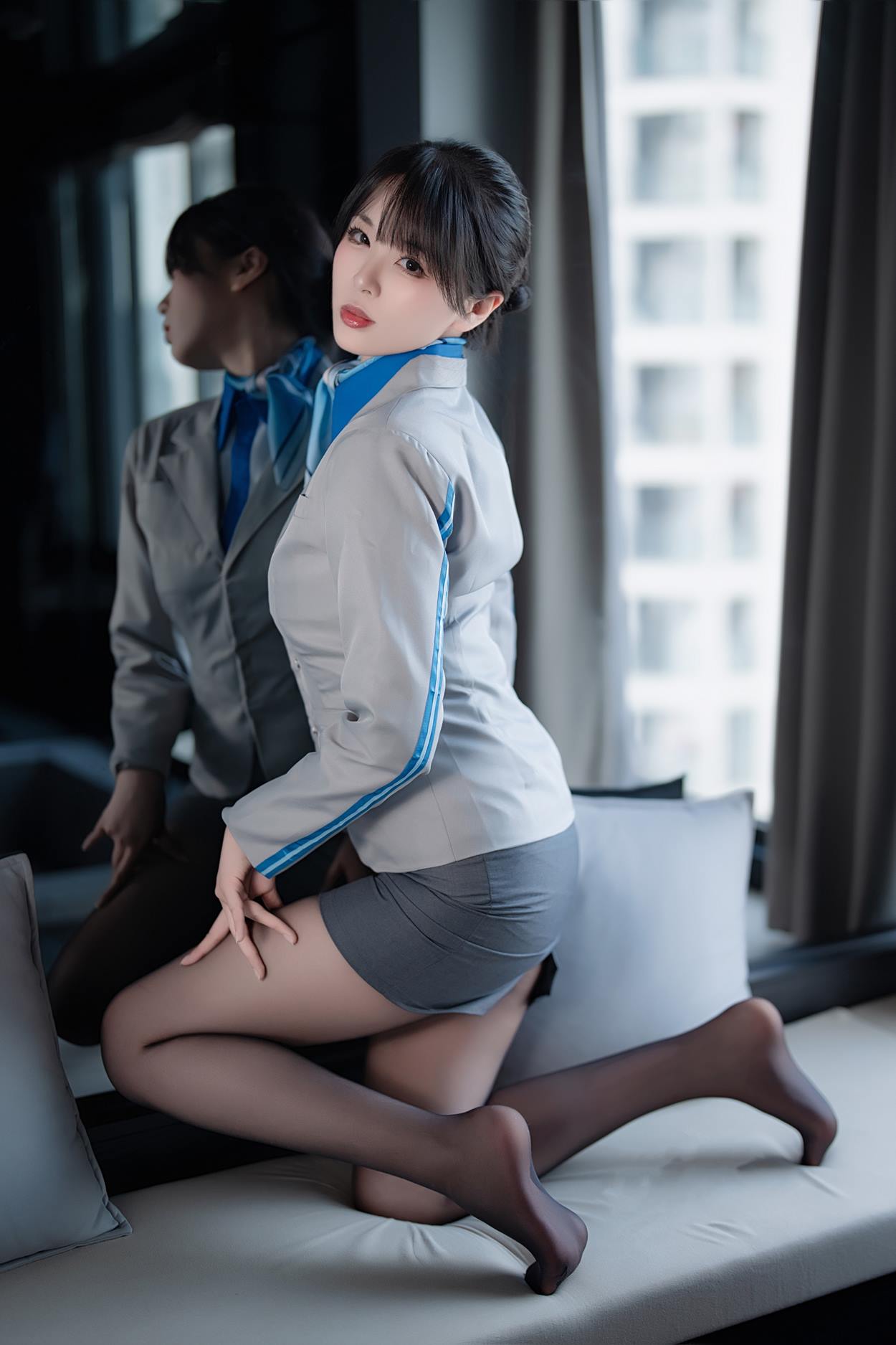 图片[28]-轩萧学姐 – 空姐室内黑丝[42P] – 速更版-美库