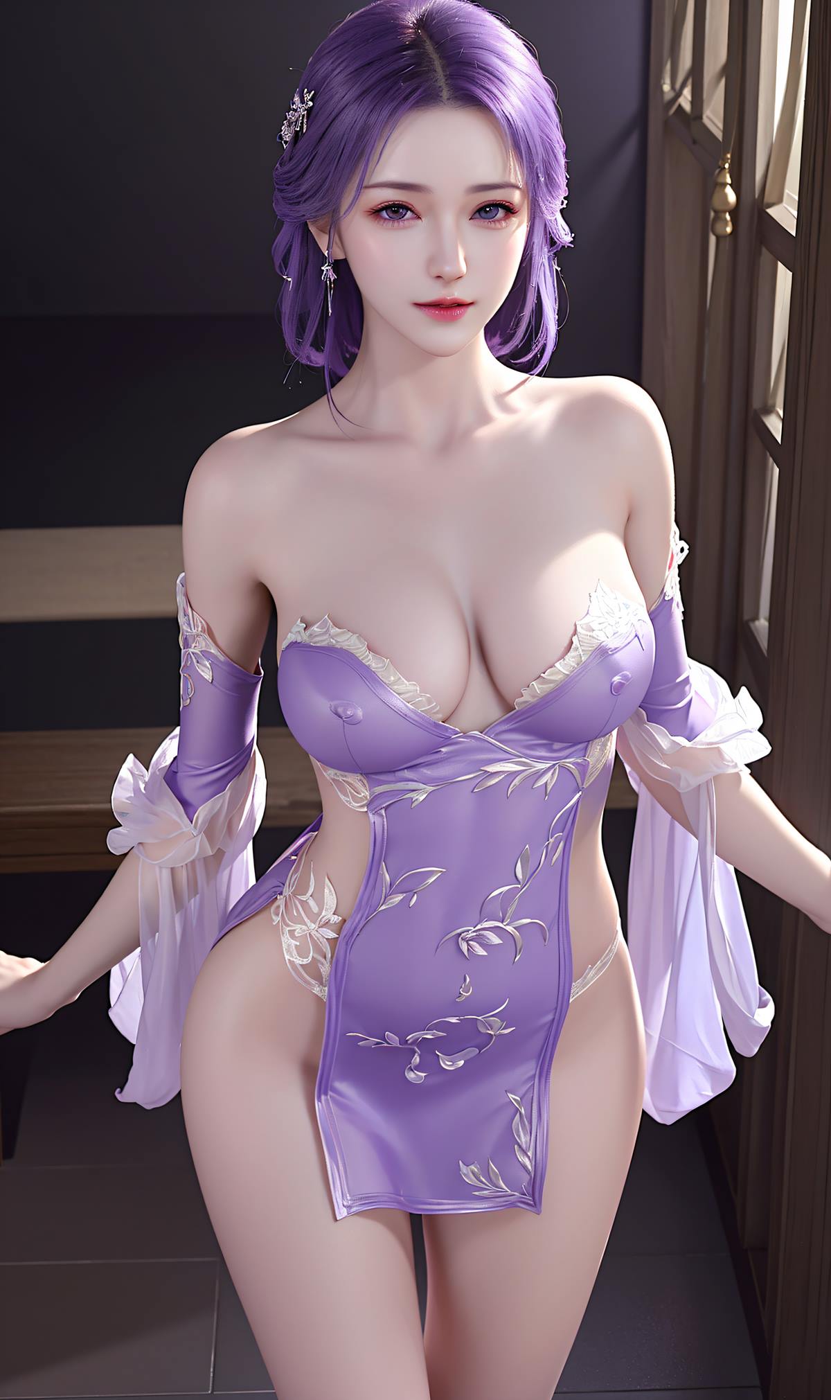 图片[11]-AI 绘画 613 云曦紫[21P] – 速更版-美库