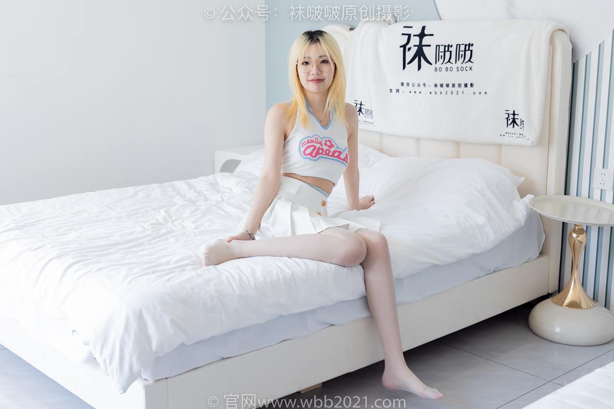 图片[11]-[BoBoSocks袜啵啵]NO.543 小甜豆 高跟鞋、油亮淡蓝丝、腰丝[150P] – 速更版-美库