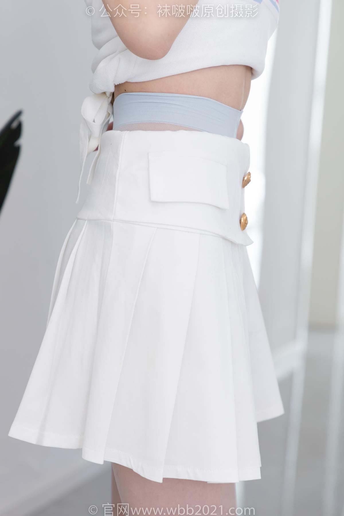 图片[113]-[BoBoSocks袜啵啵]NO.543 小甜豆 高跟鞋、油亮淡蓝丝、腰丝[150P] – 速更版-美库