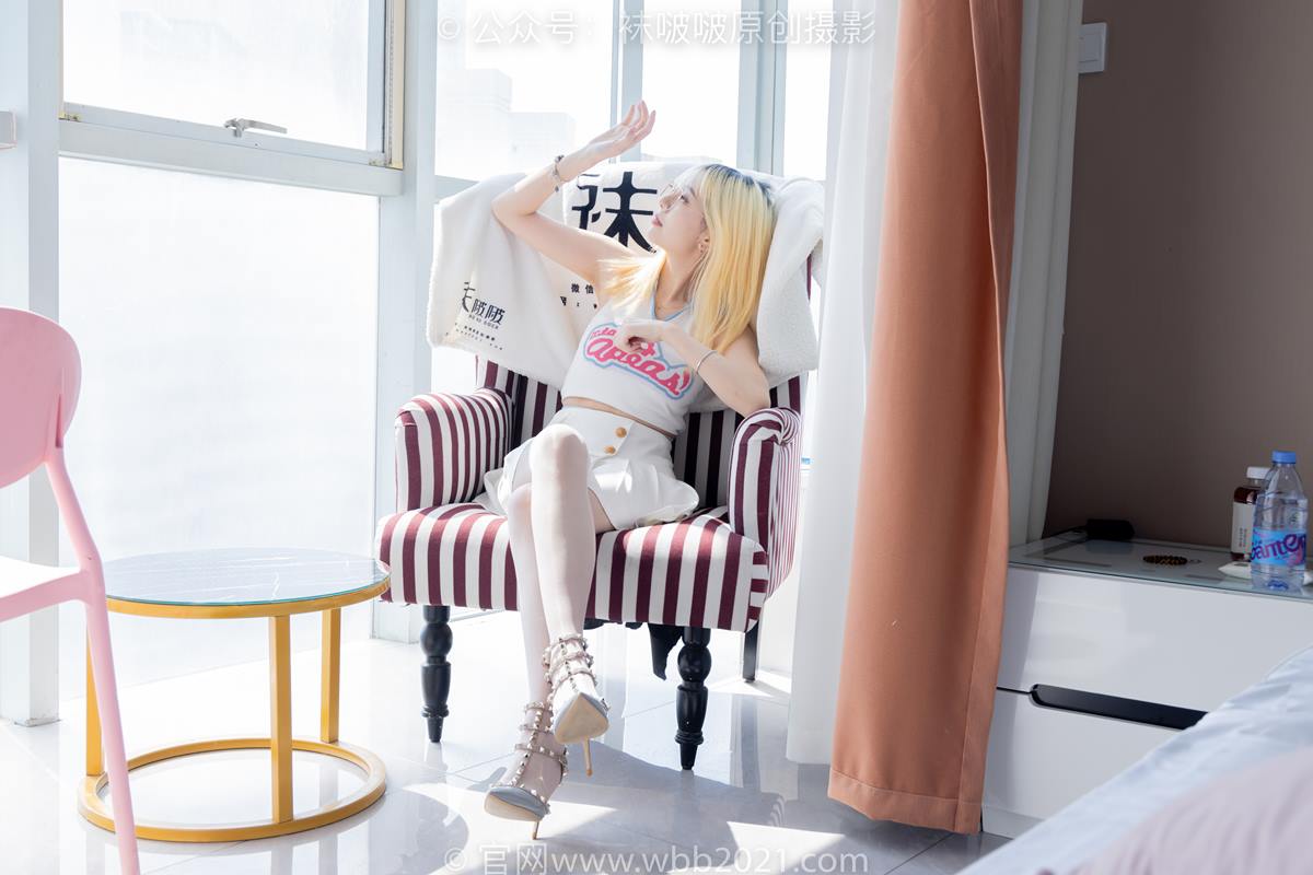 图片[117]-[BoBoSocks袜啵啵]NO.543 小甜豆 高跟鞋、油亮淡蓝丝、腰丝[150P] – 速更版-美库