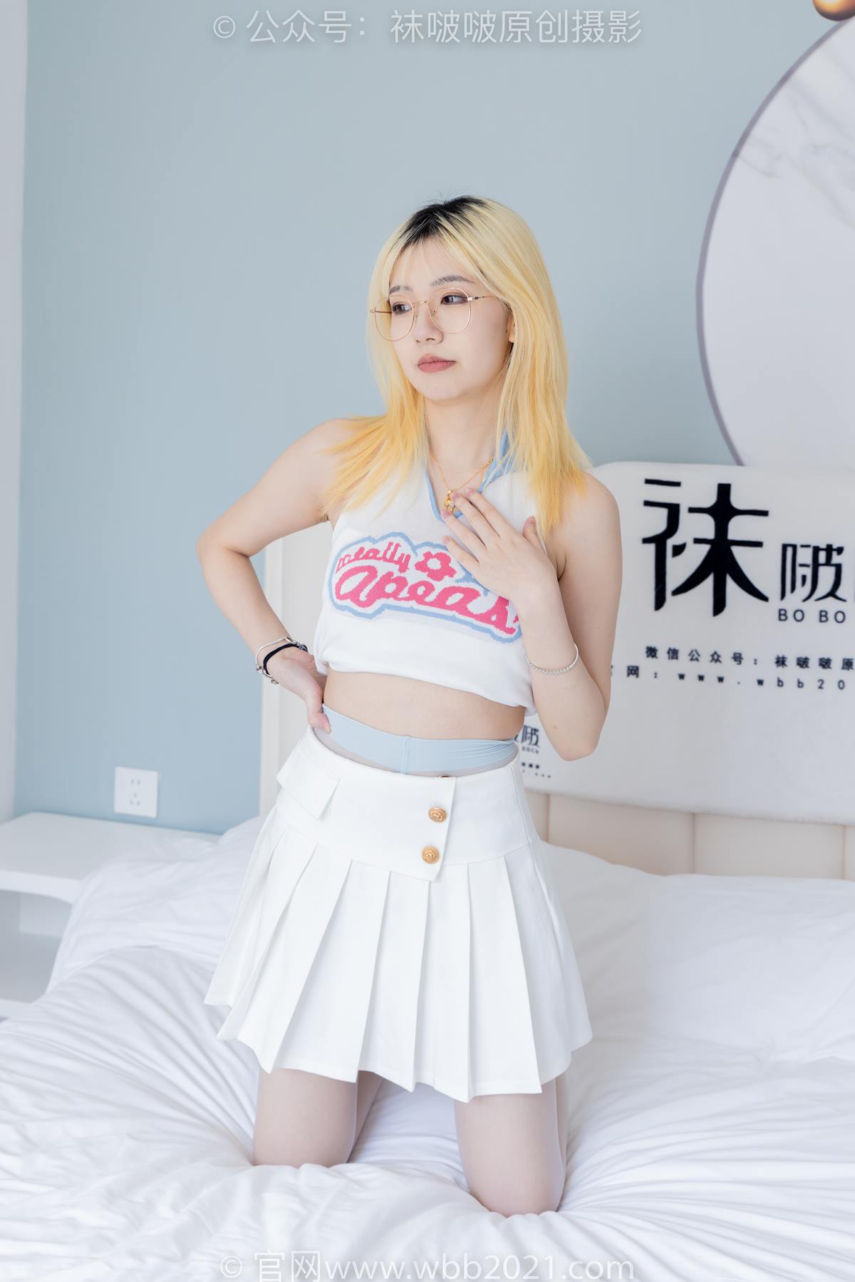 图片[146]-[BoBoSocks袜啵啵]NO.543 小甜豆 高跟鞋、油亮淡蓝丝、腰丝[150P] – 速更版-美库