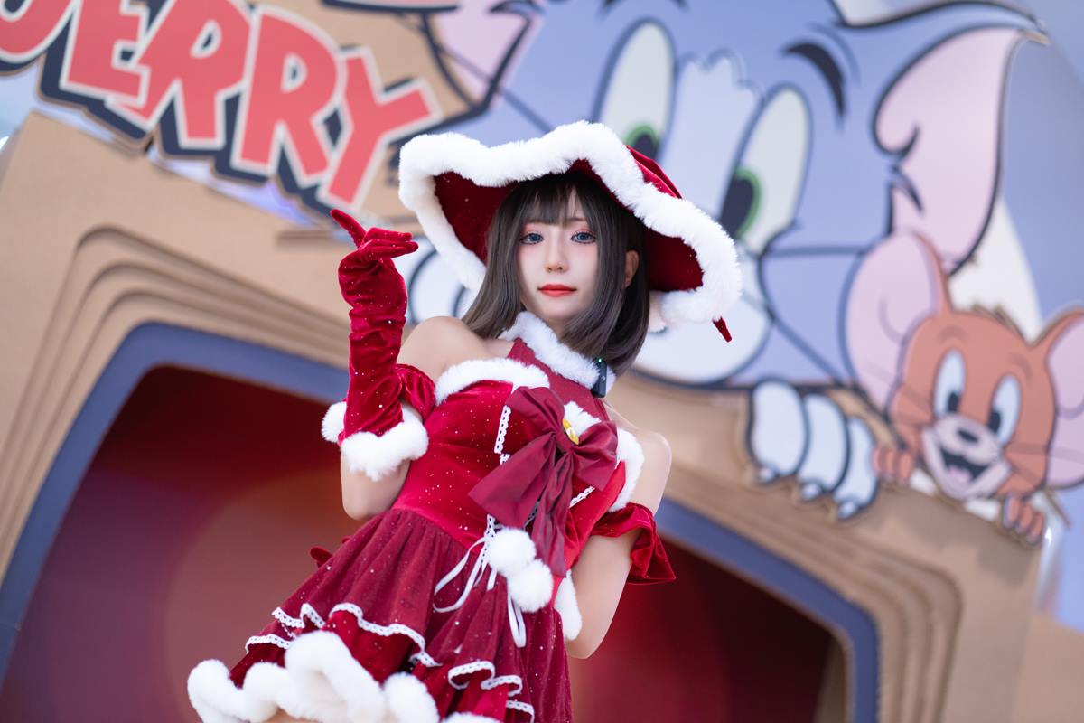图片[30]-三水子  圣诞小裙子[47P] – 速更版-美库