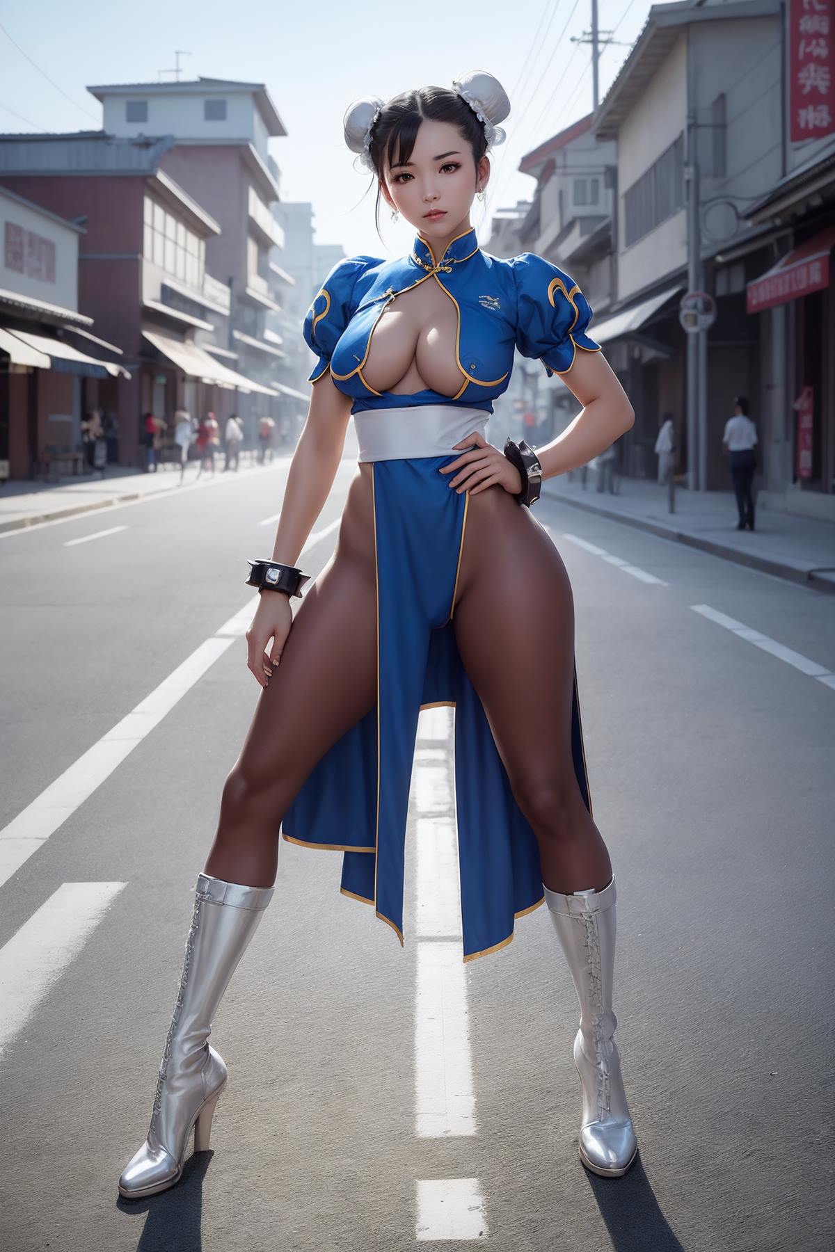 图片[27]-AI绘画 617 街头霸王：杏感女神春丽情趣旗袍紧身衣[94P] – 速更版-美库