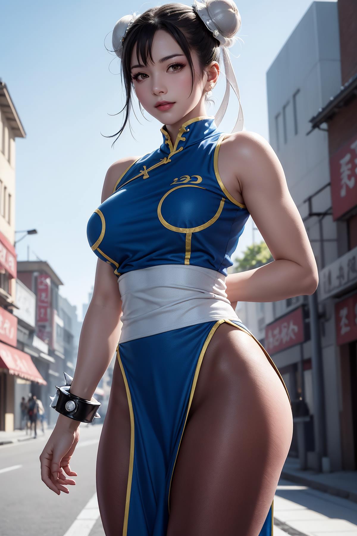 图片[30]-AI绘画 617 街头霸王：杏感女神春丽情趣旗袍紧身衣[94P] – 速更版-美库