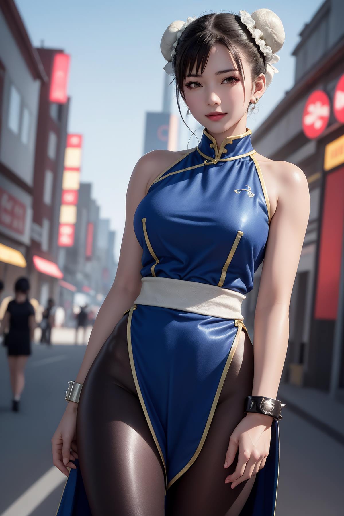 图片[32]-AI绘画 617 街头霸王：杏感女神春丽情趣旗袍紧身衣[94P] – 速更版-美库