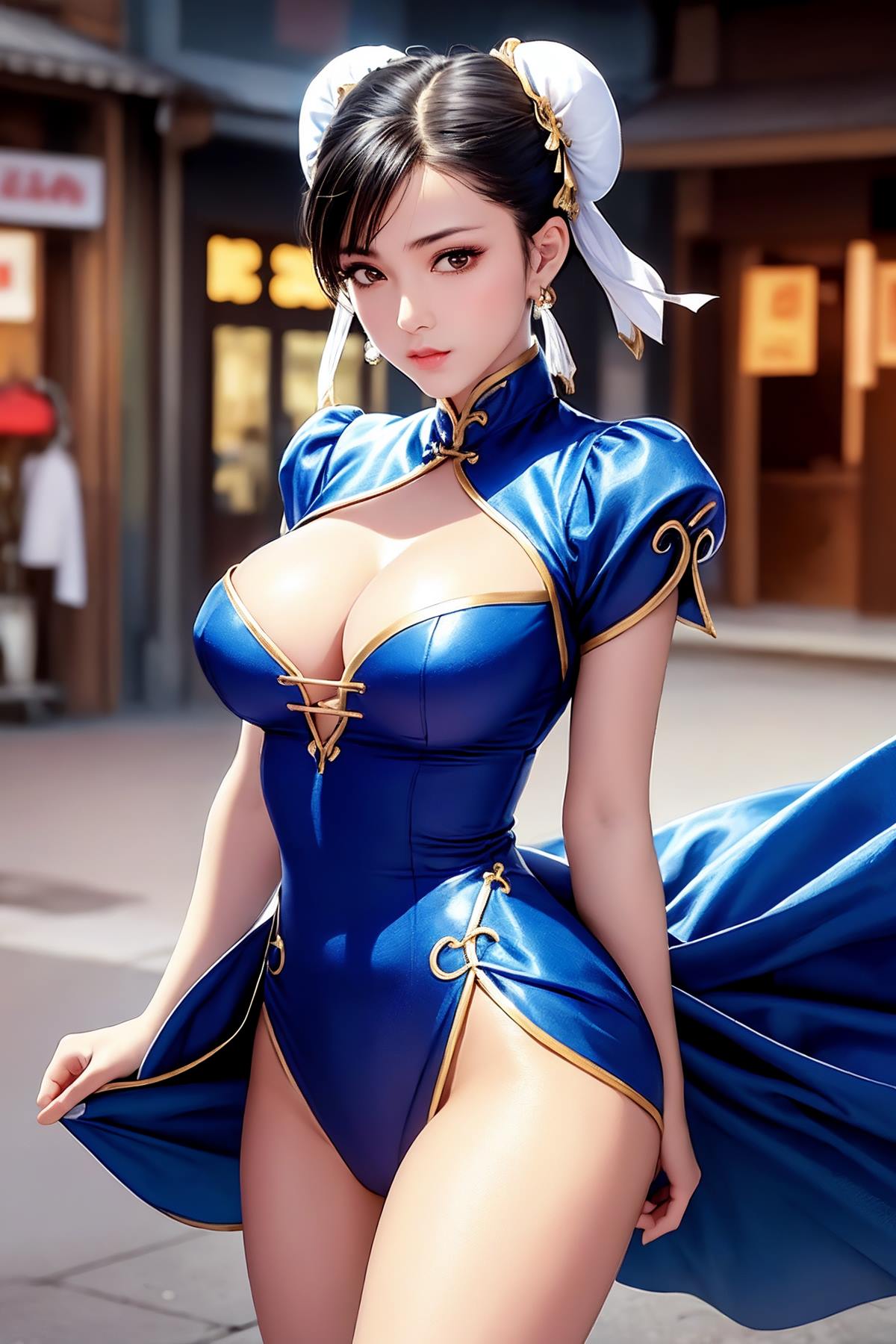 图片[91]-AI绘画 617 街头霸王：杏感女神春丽情趣旗袍紧身衣[94P] – 速更版-美库