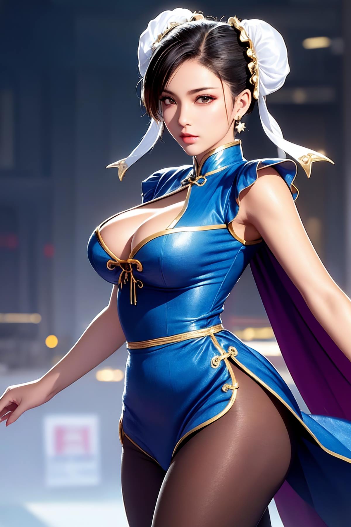 图片[92]-AI绘画 617 街头霸王：杏感女神春丽情趣旗袍紧身衣[94P] – 速更版-美库