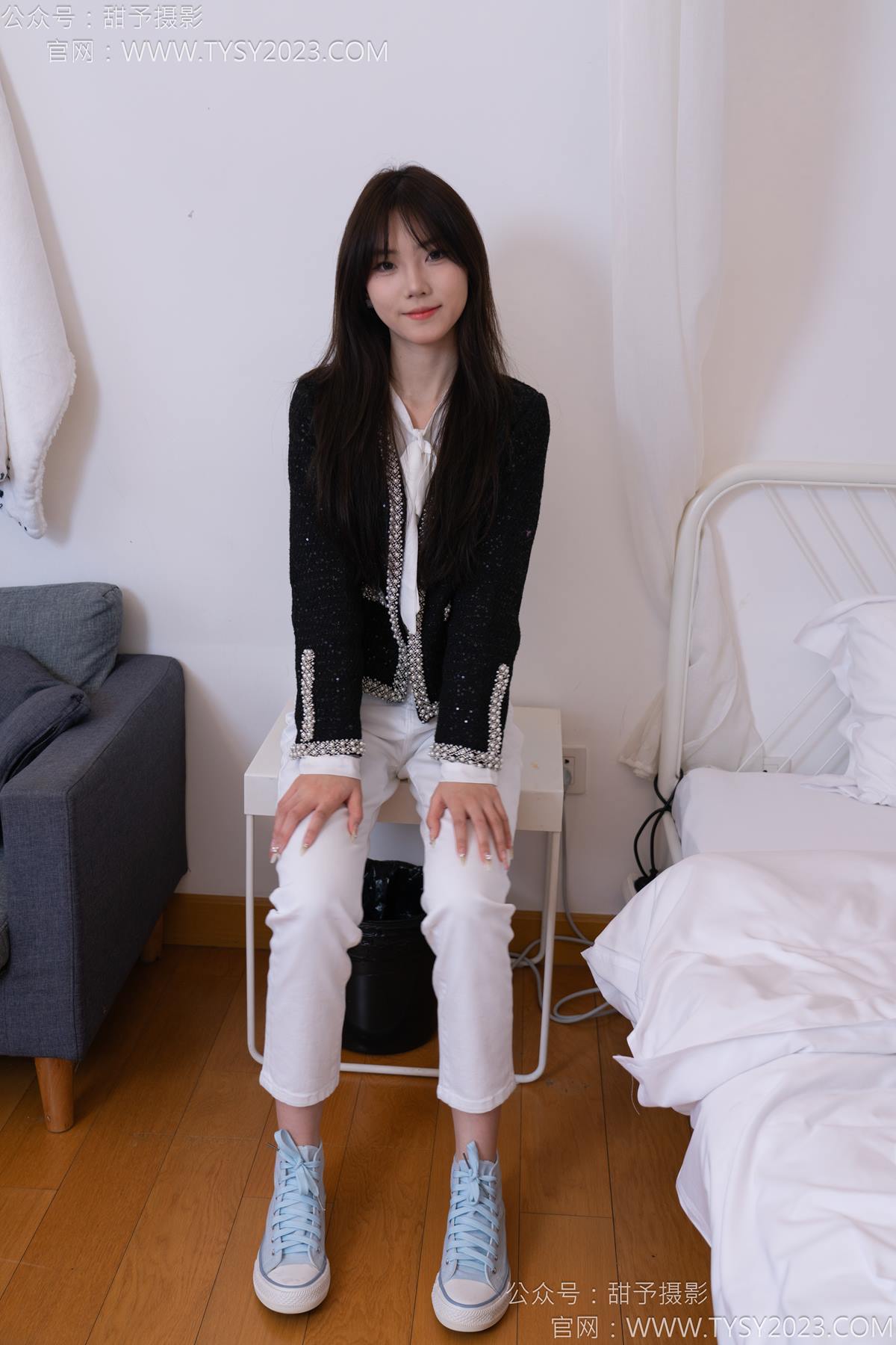 图片[12]-甜予摄影 NO.171 璇璇-帆布鞋、白棉袜、抖腿剧情[107P] – 速更版-美库
