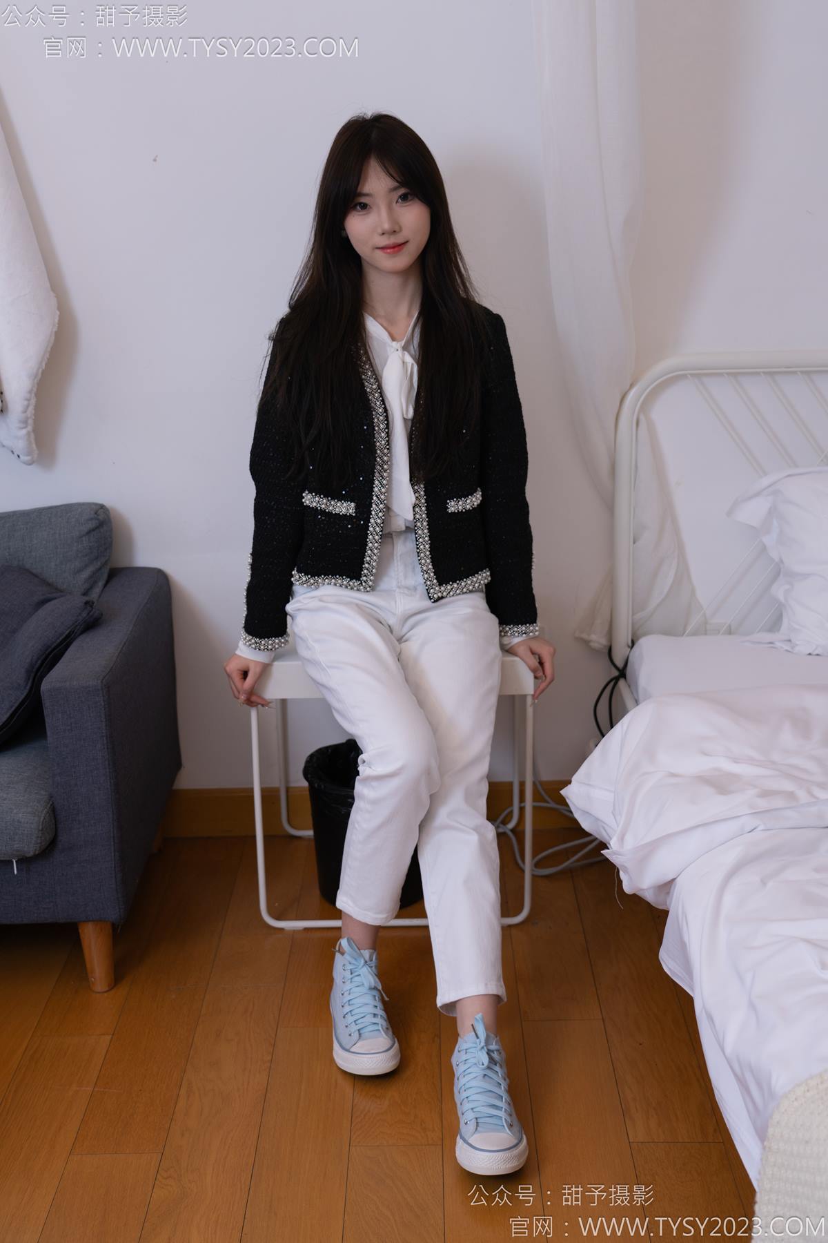 图片[16]-甜予摄影 NO.171 璇璇-帆布鞋、白棉袜、抖腿剧情[107P] – 速更版-美库