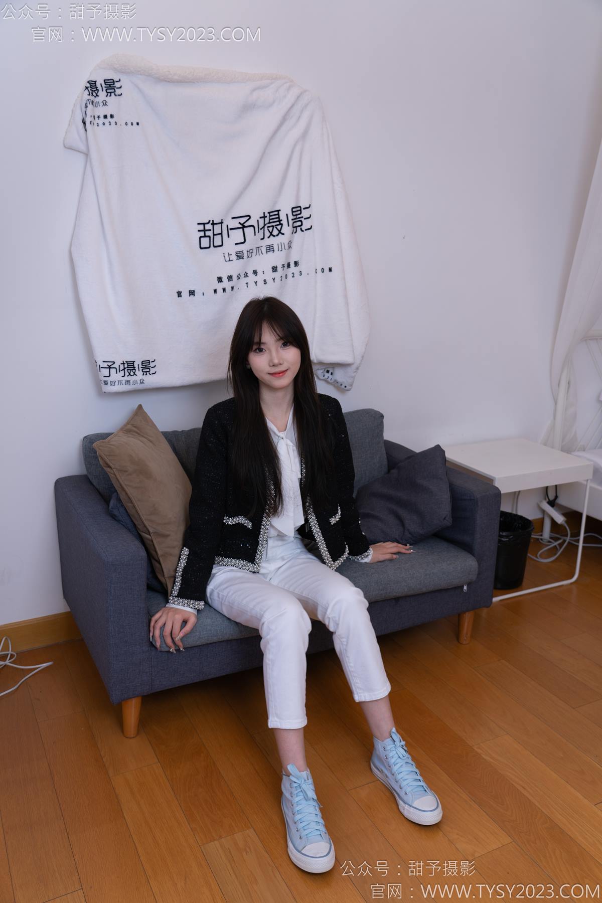 图片[103]-甜予摄影 NO.171 璇璇-帆布鞋、白棉袜、抖腿剧情[107P] – 速更版-美库